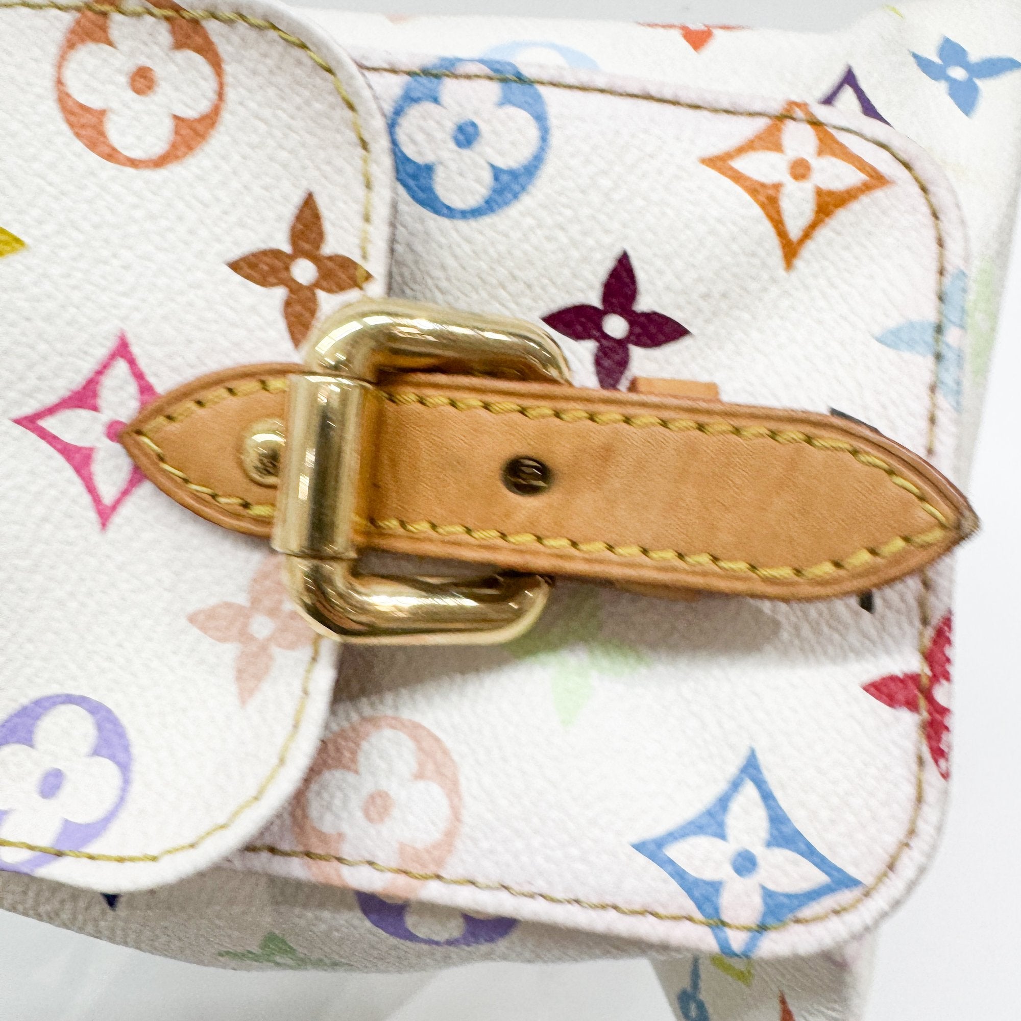 Louis Vuitton x Takashi Murakami Monogram Multicolour Noé Coated Canvas Shoulder Bag