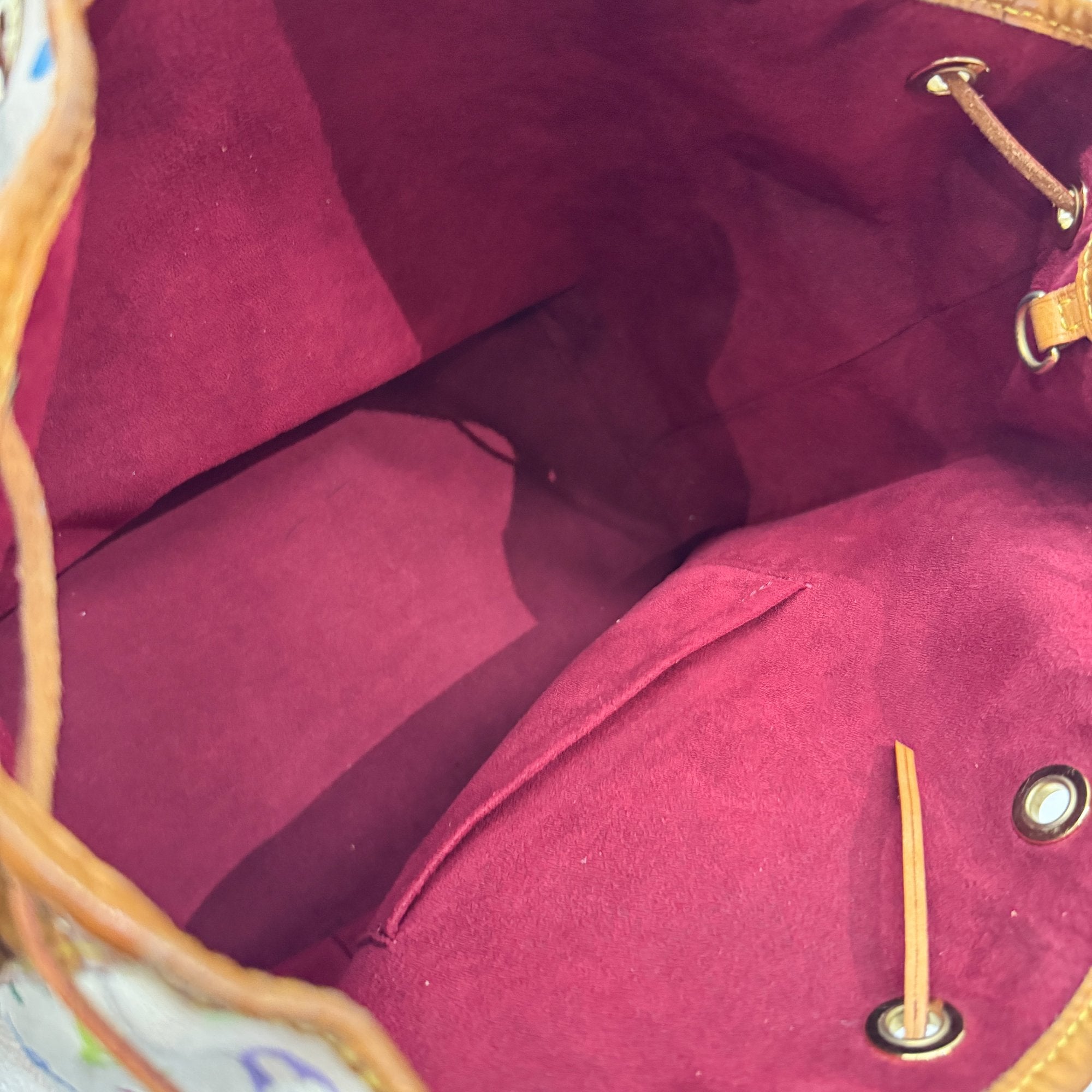 Louis Vuitton x Takashi Murakami Monogram Multicolour Noé Coated Canvas Shoulder Bag