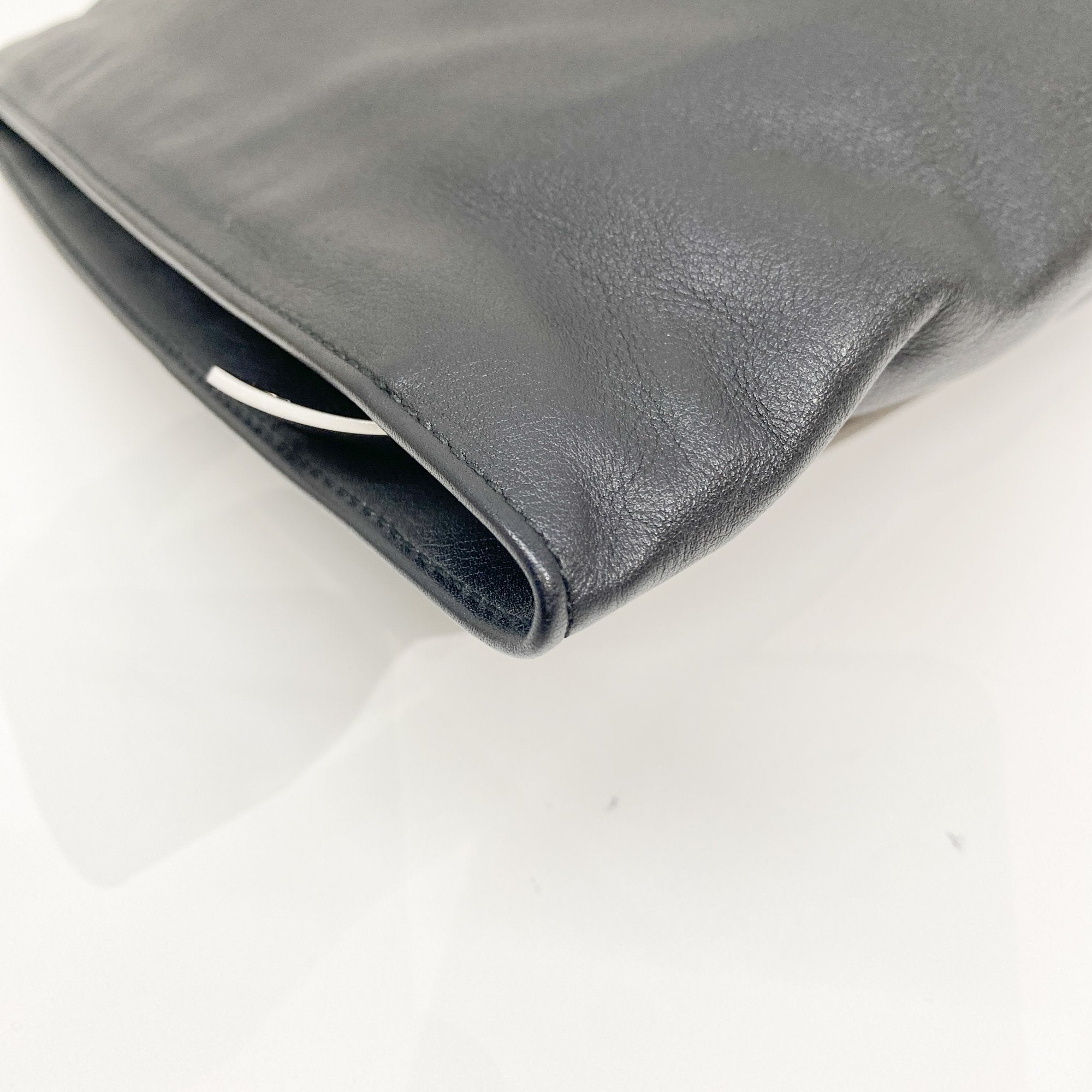 Black Leather Hnad Bag