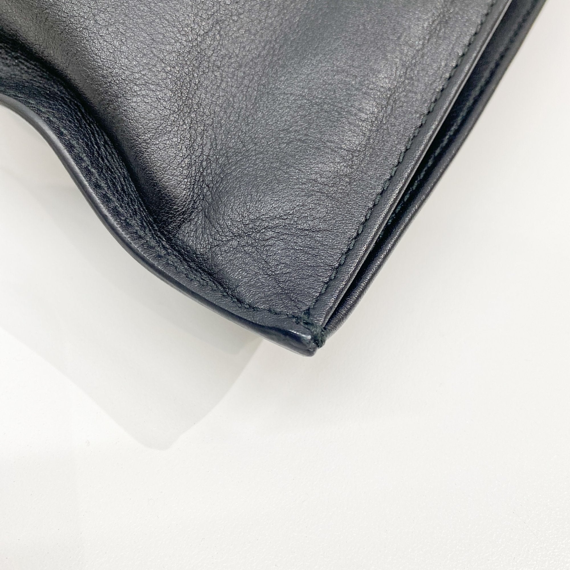 Black Leather Hnad Bag