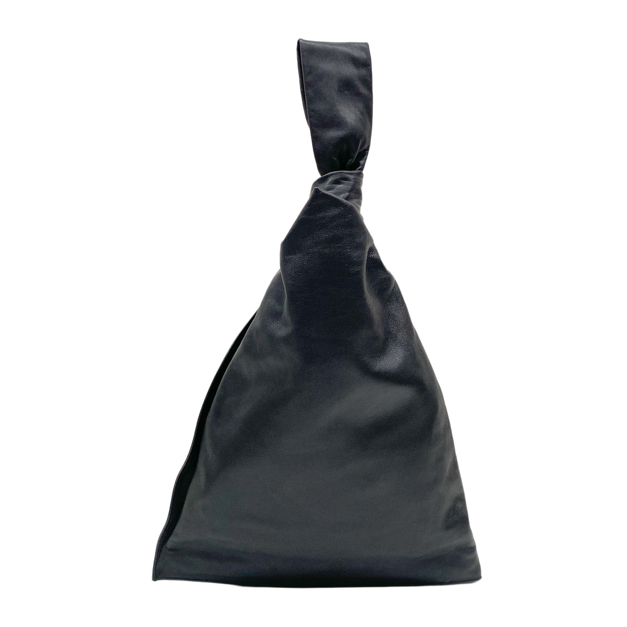 Black Leather Hnad Bag