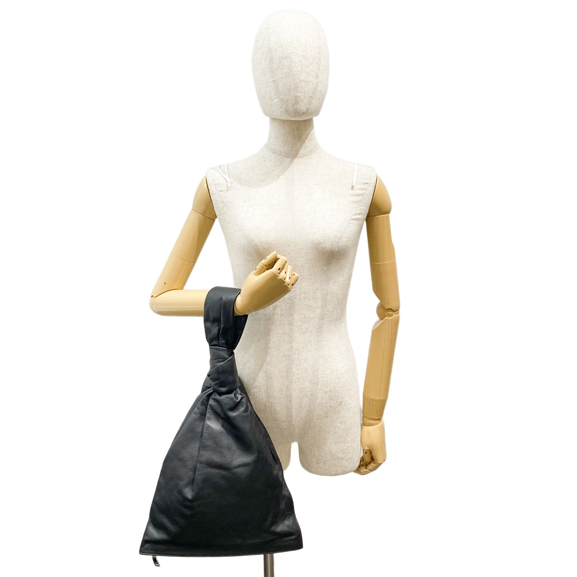 Black Leather Hnad Bag