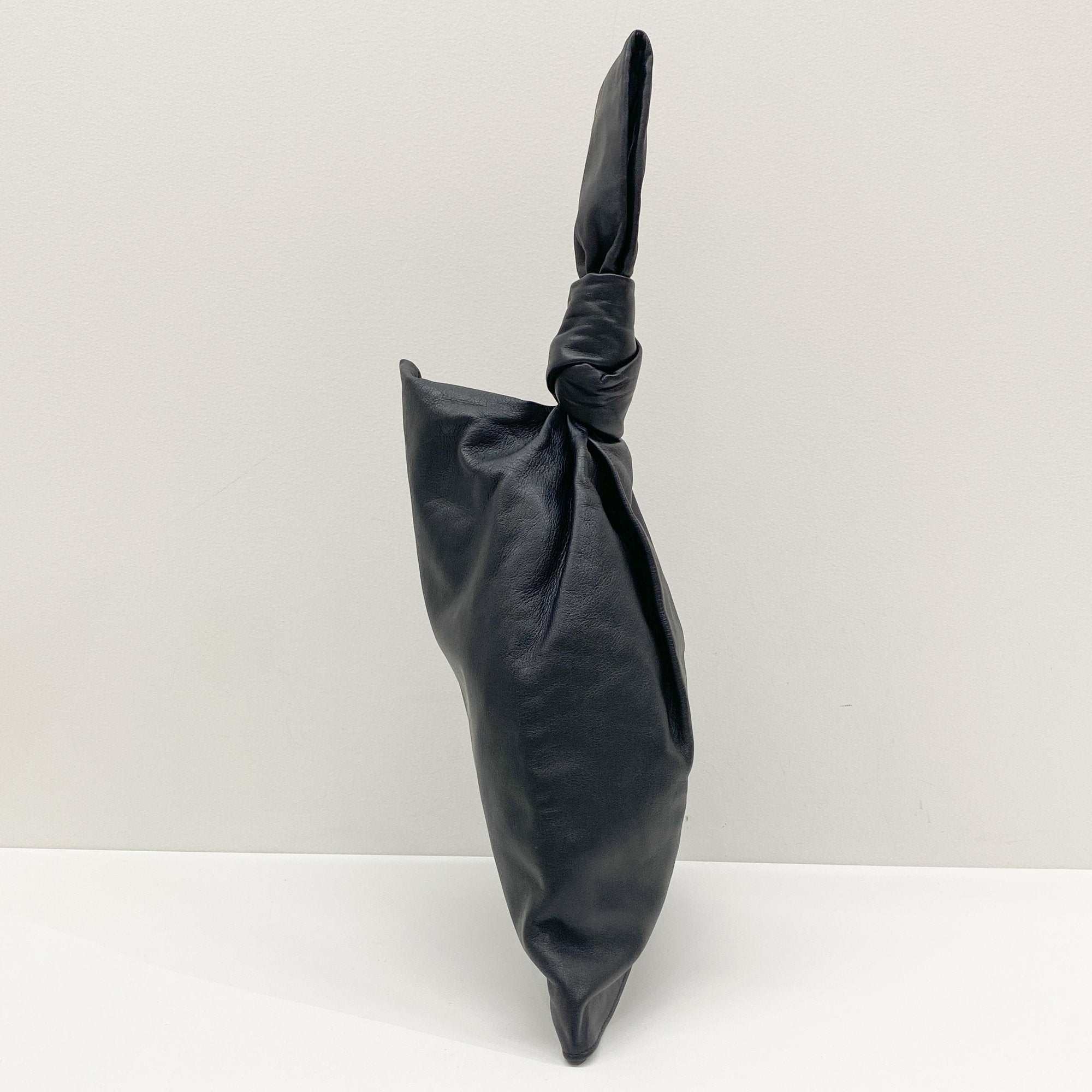 Black Leather Hnad Bag