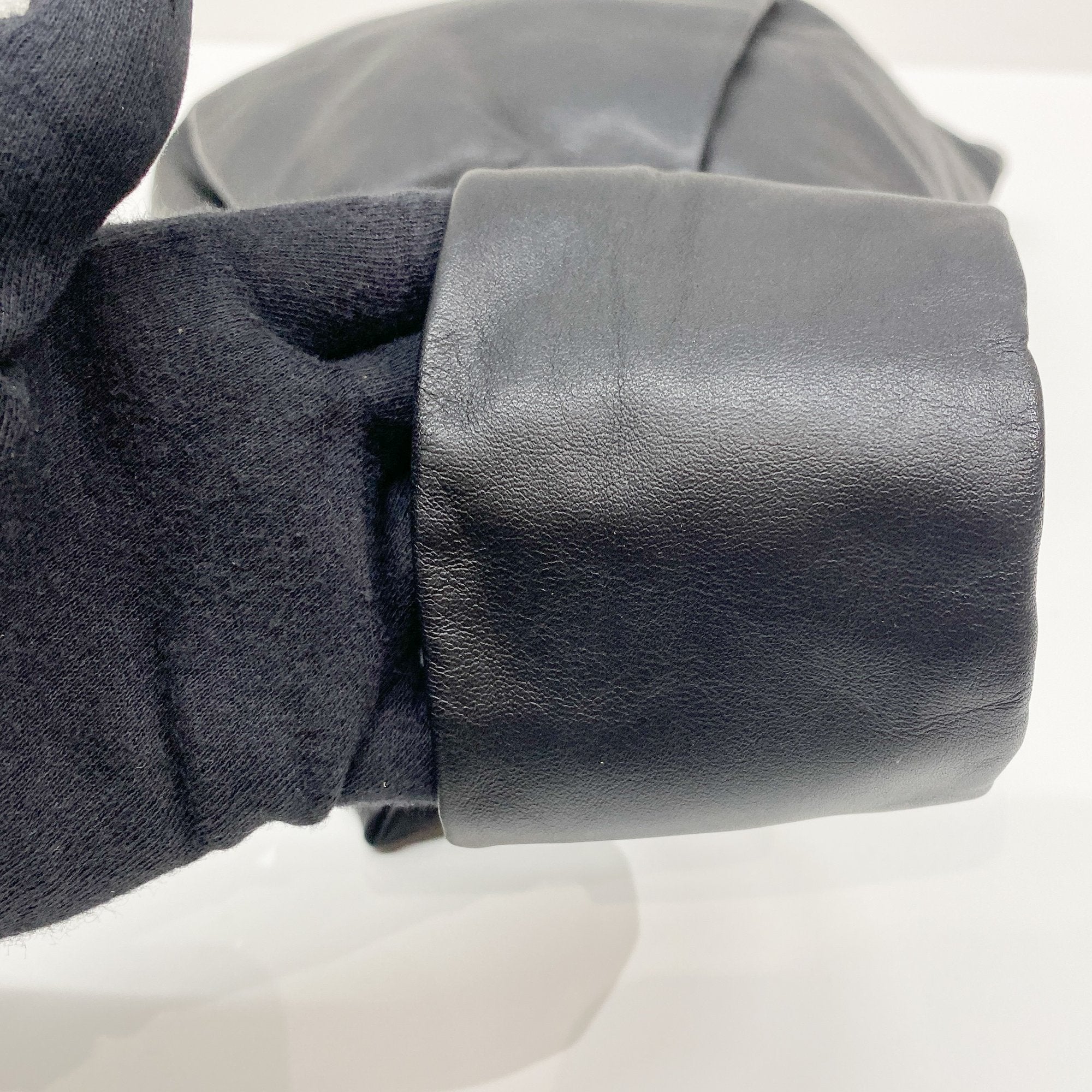 Black Leather Hnad Bag