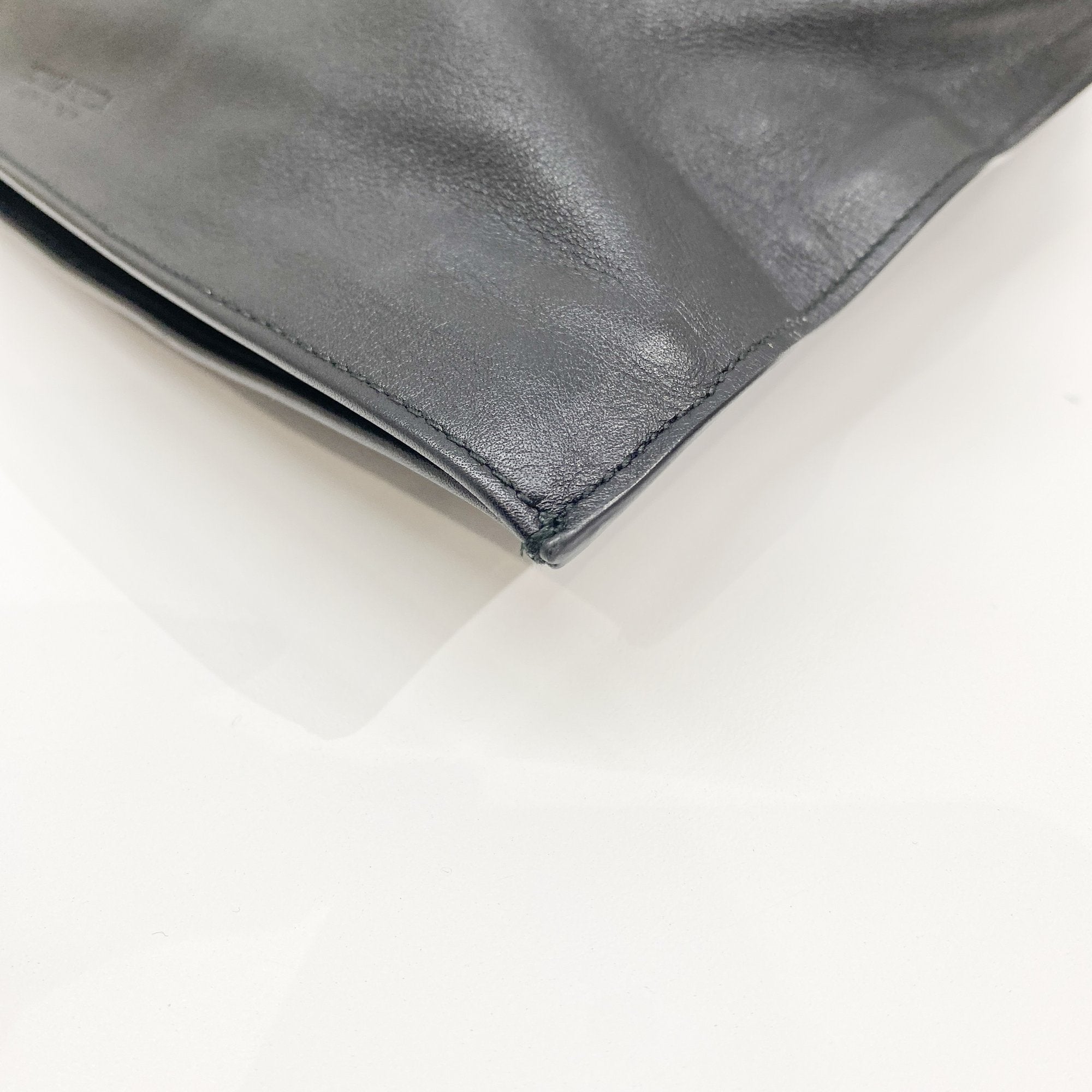 Black Leather Hnad Bag