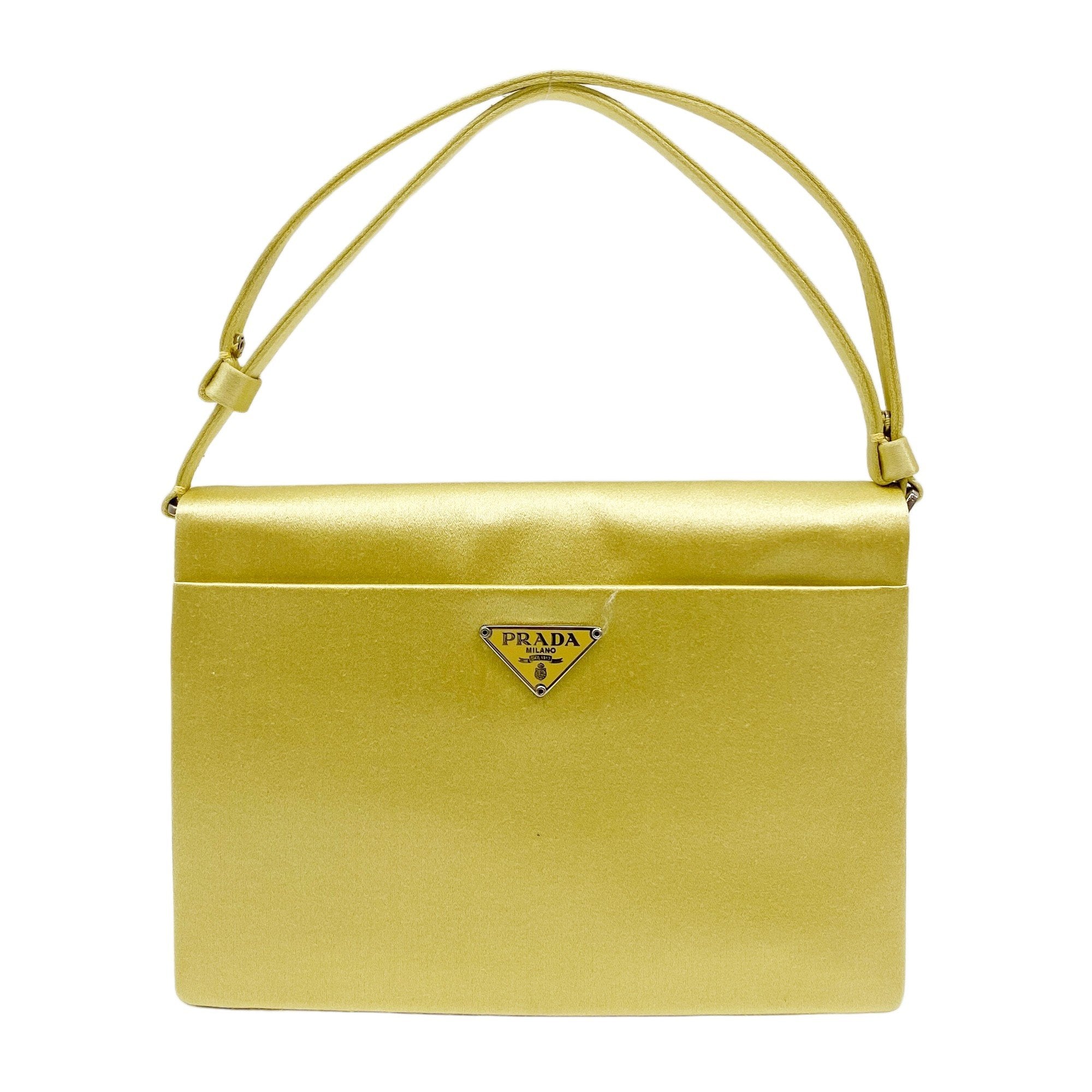 Yellow Satin Two Way Bag