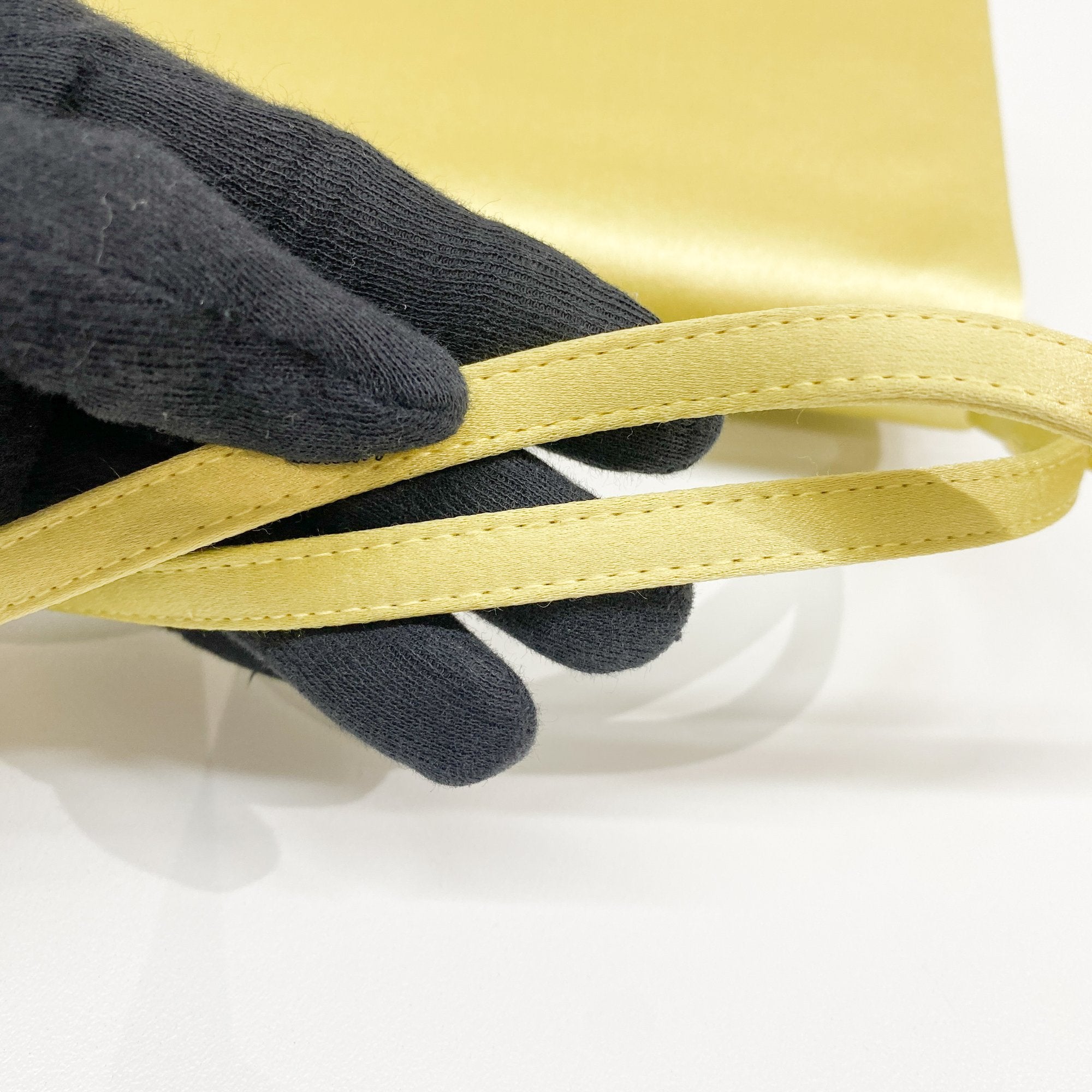 Yellow Satin Two Way Bag