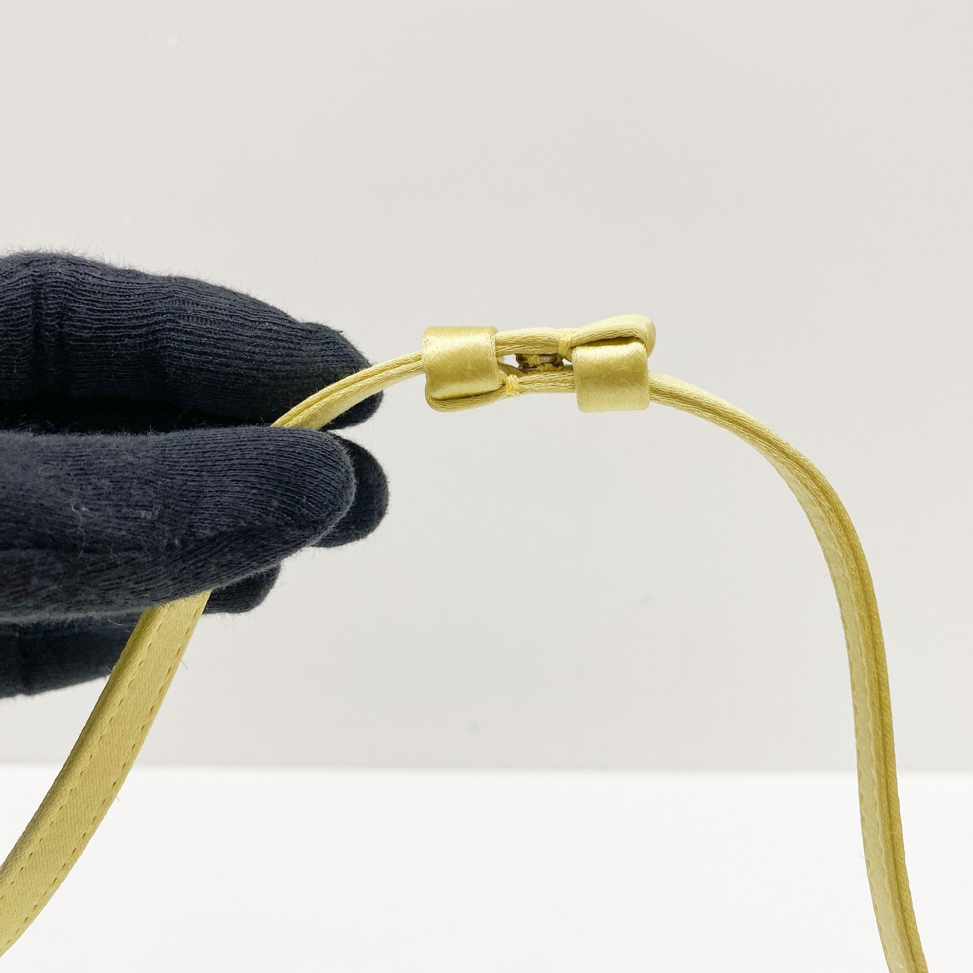 Yellow Satin Two Way Bag