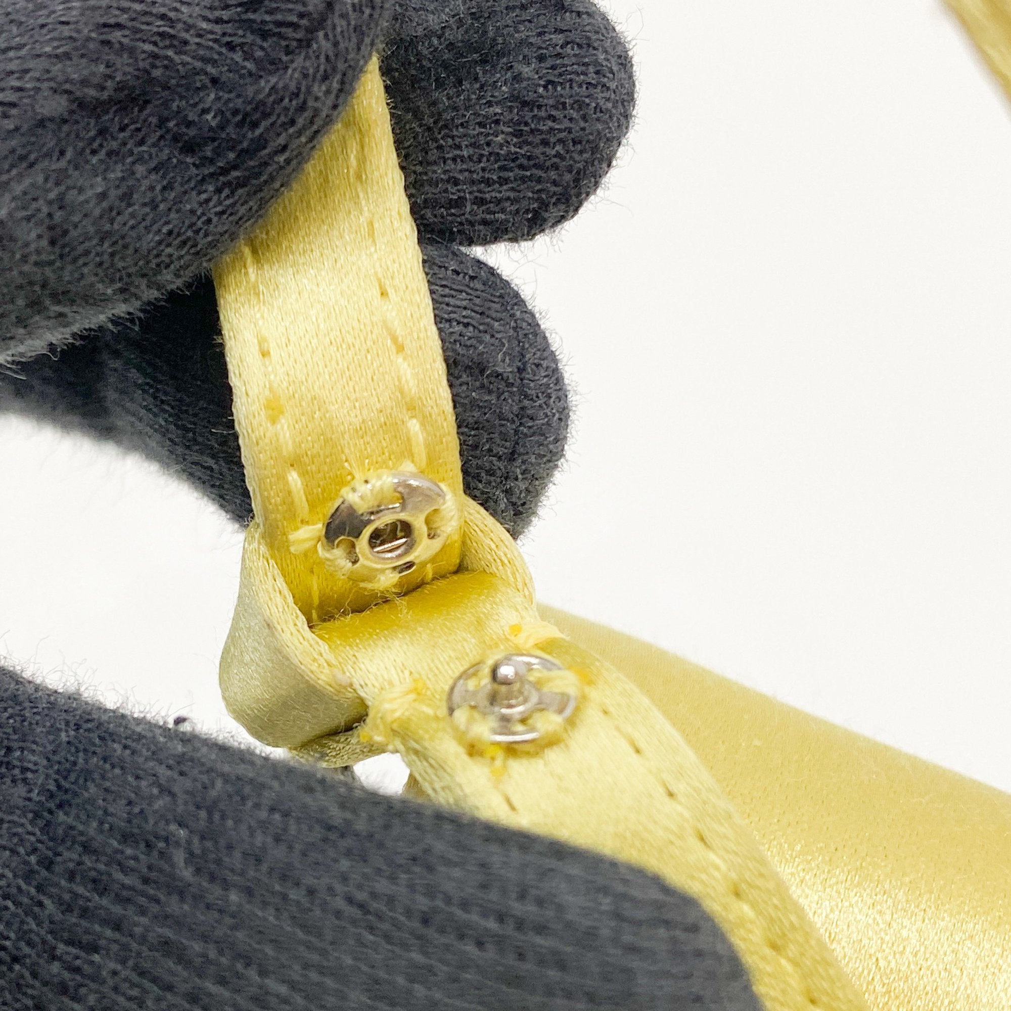 Yellow Satin Two Way Bag