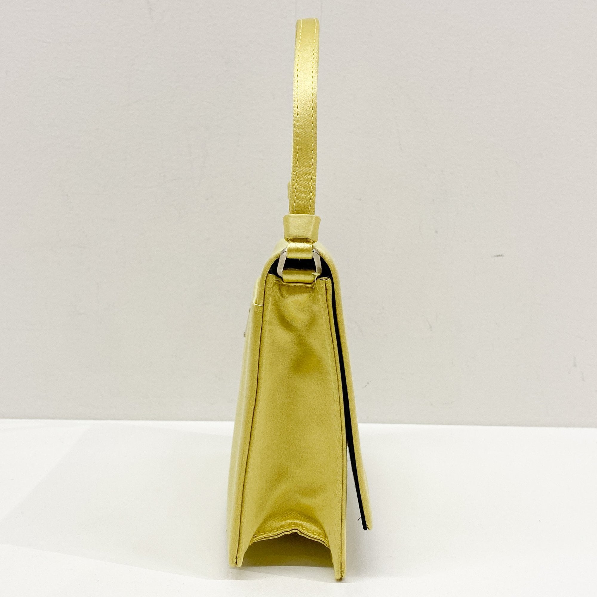 Yellow Satin Two Way Bag