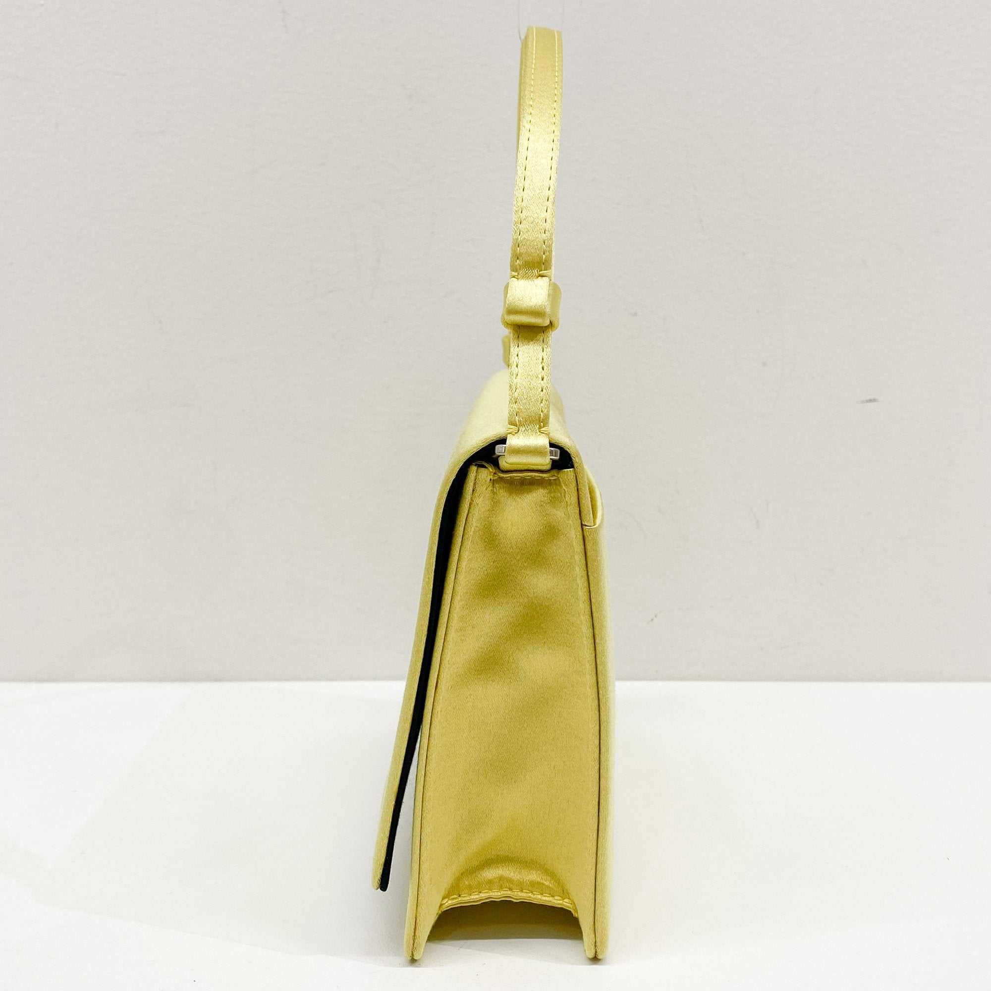 Yellow Satin Two Way Bag