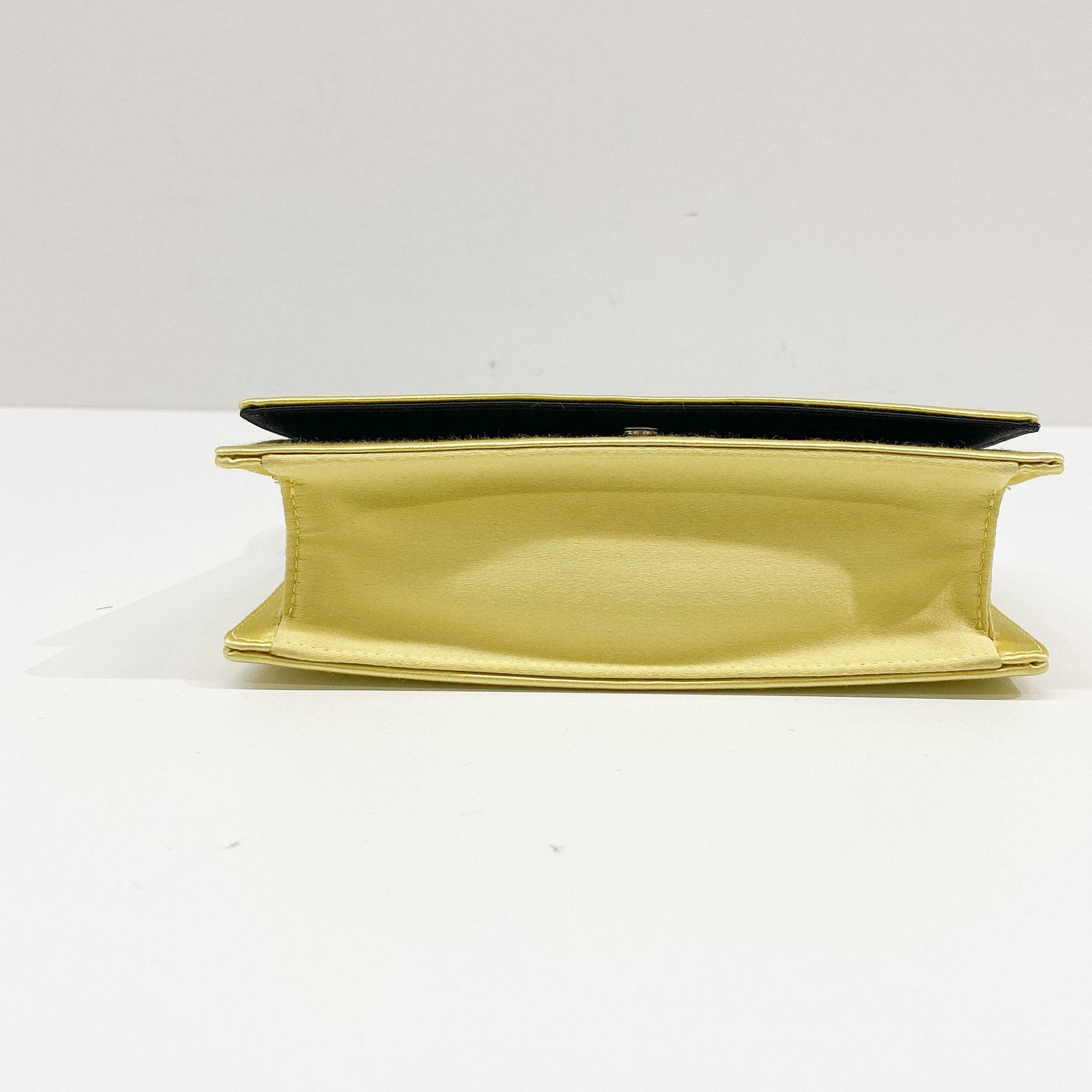 Yellow Satin Two Way Bag