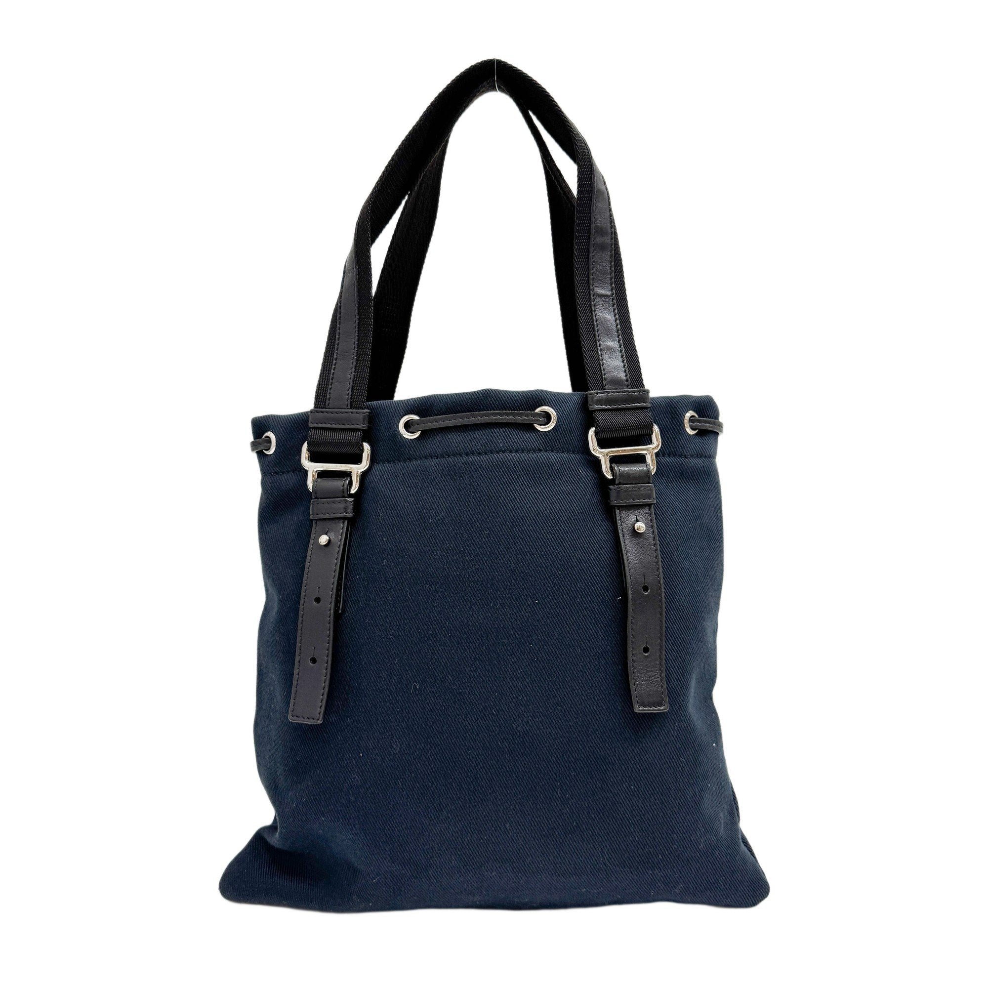 Black Canvas Tote Bag