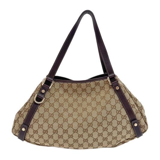 Abbey Brown GG Canvas Shoulder Bag