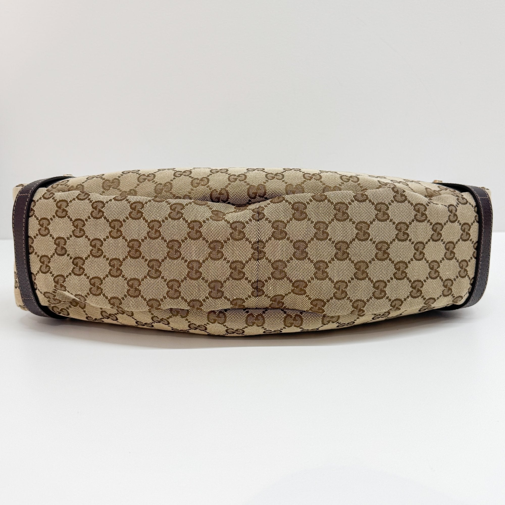 Abbey Brown GG Canvas Shoulder Bag