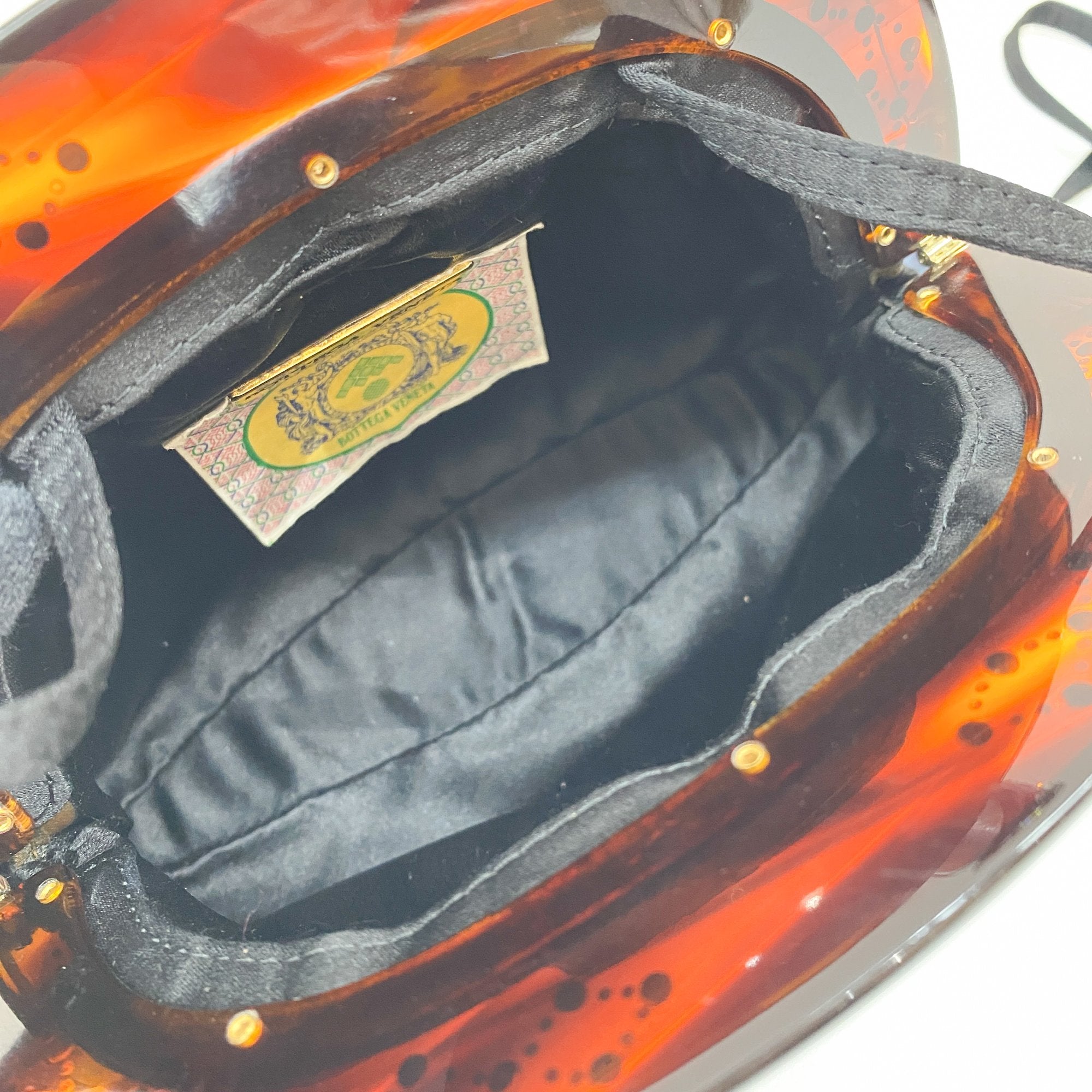 Intrecciato Black & Blue Satin Crossbody Bag