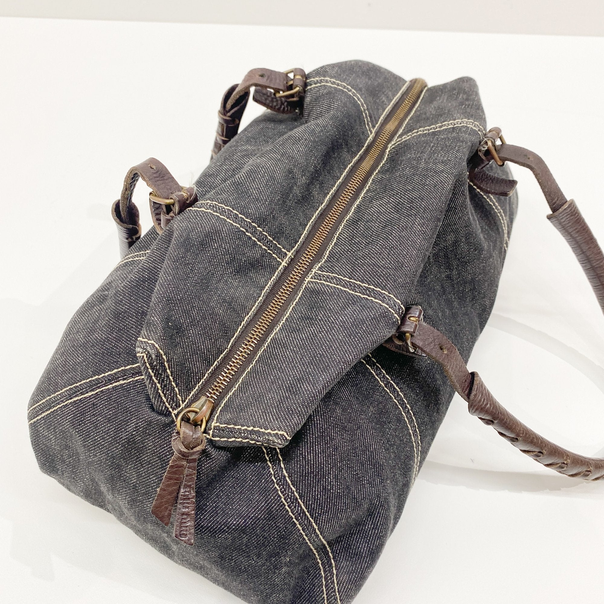 Archive Blue Denim Shoulder Bag