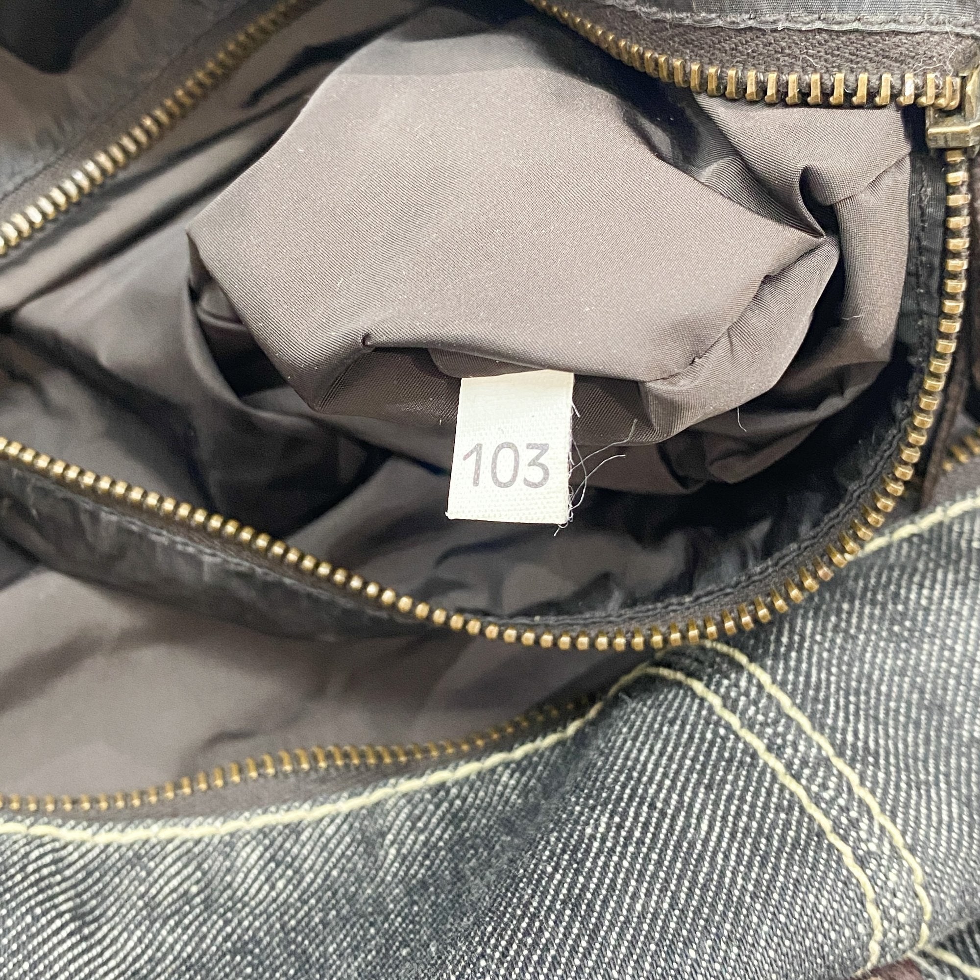 Archive Blue Denim Shoulder Bag