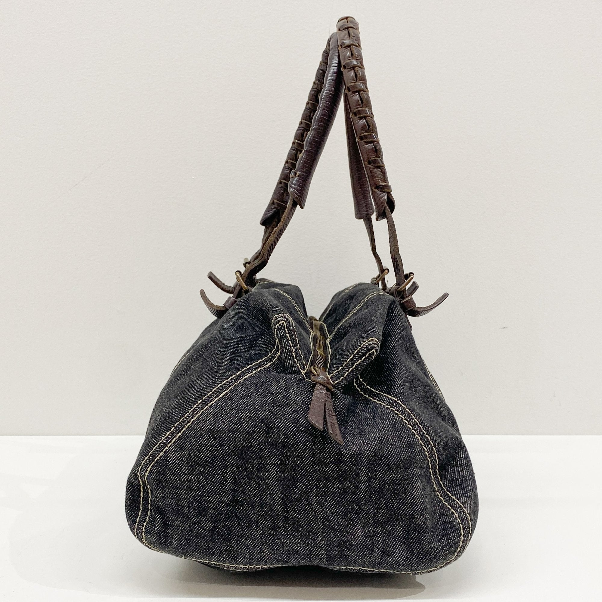 Archive Blue Denim Shoulder Bag
