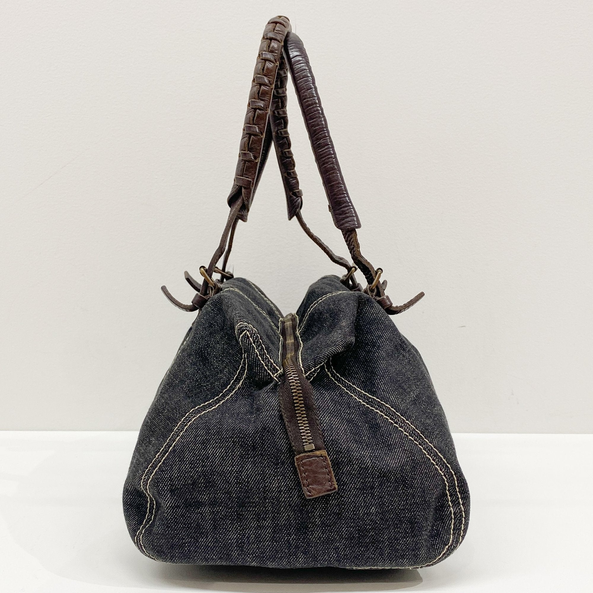 Archive Blue Denim Shoulder Bag