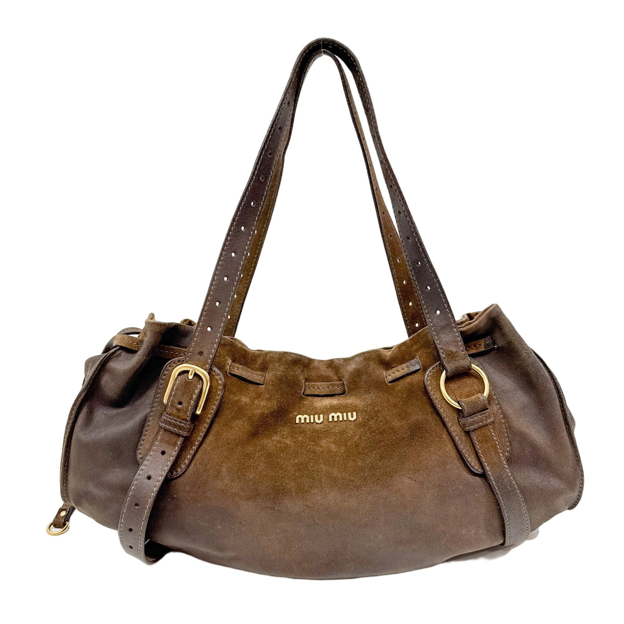 Archive Brown Suede Shoulder Bag