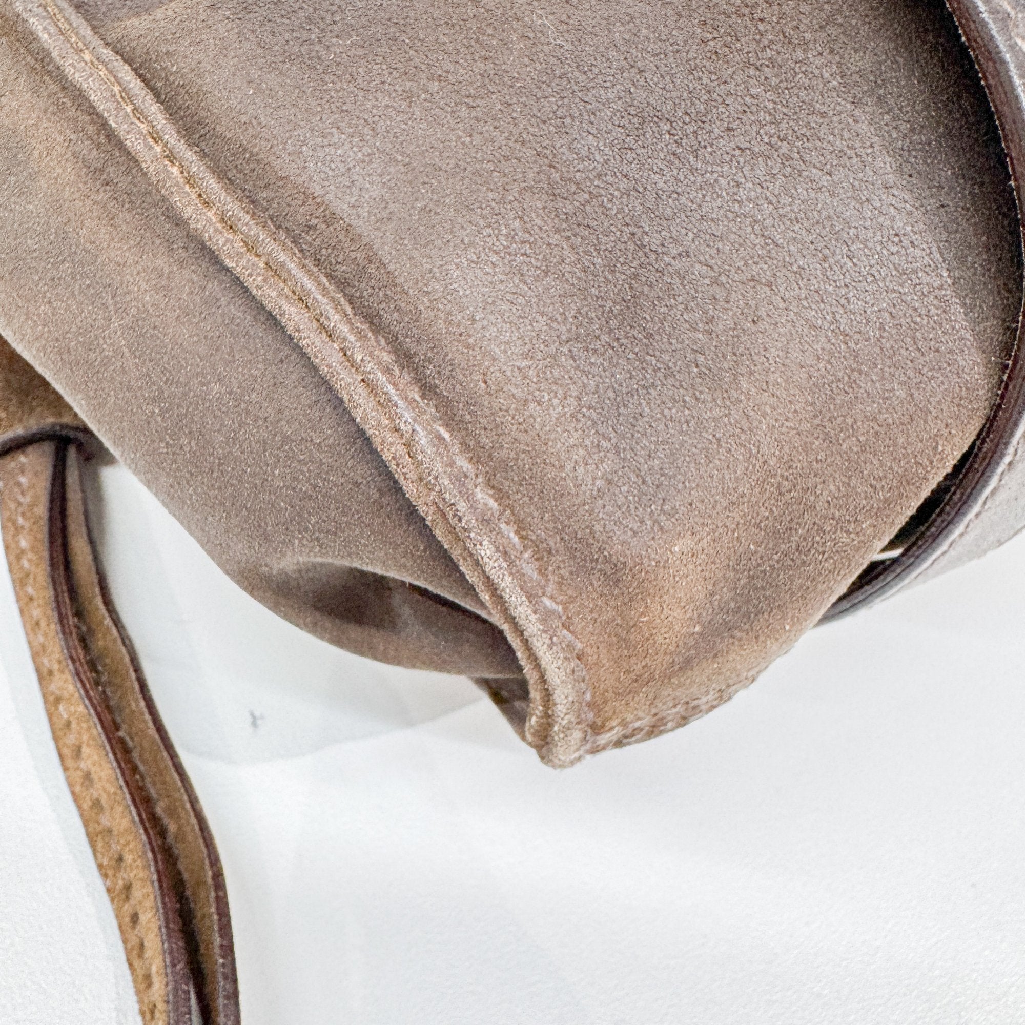 Archive Brown Suede Shoulder Bag