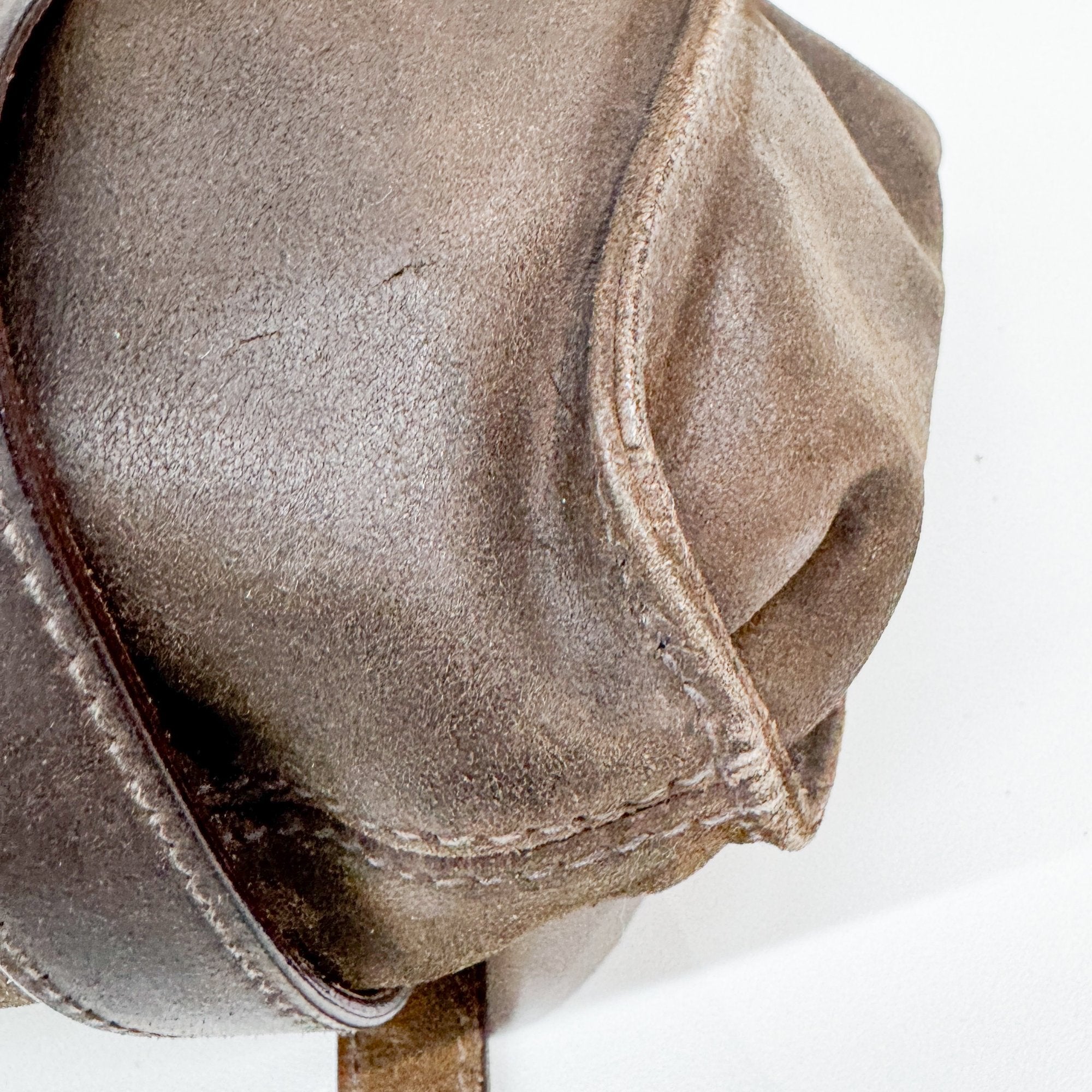 Archive Brown Suede Shoulder Bag