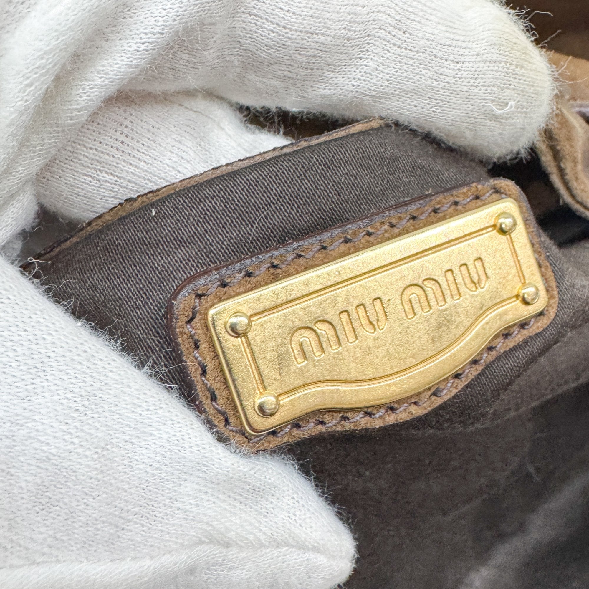 Archive Brown Suede Shoulder Bag