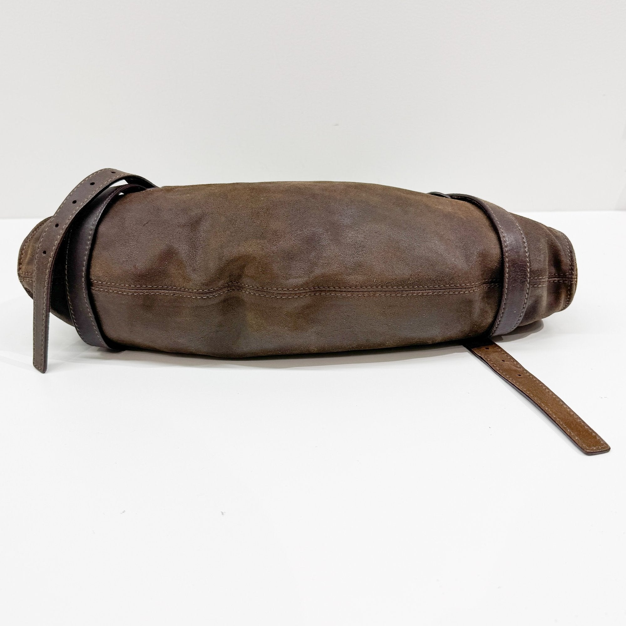 Archive Brown Suede Shoulder Bag