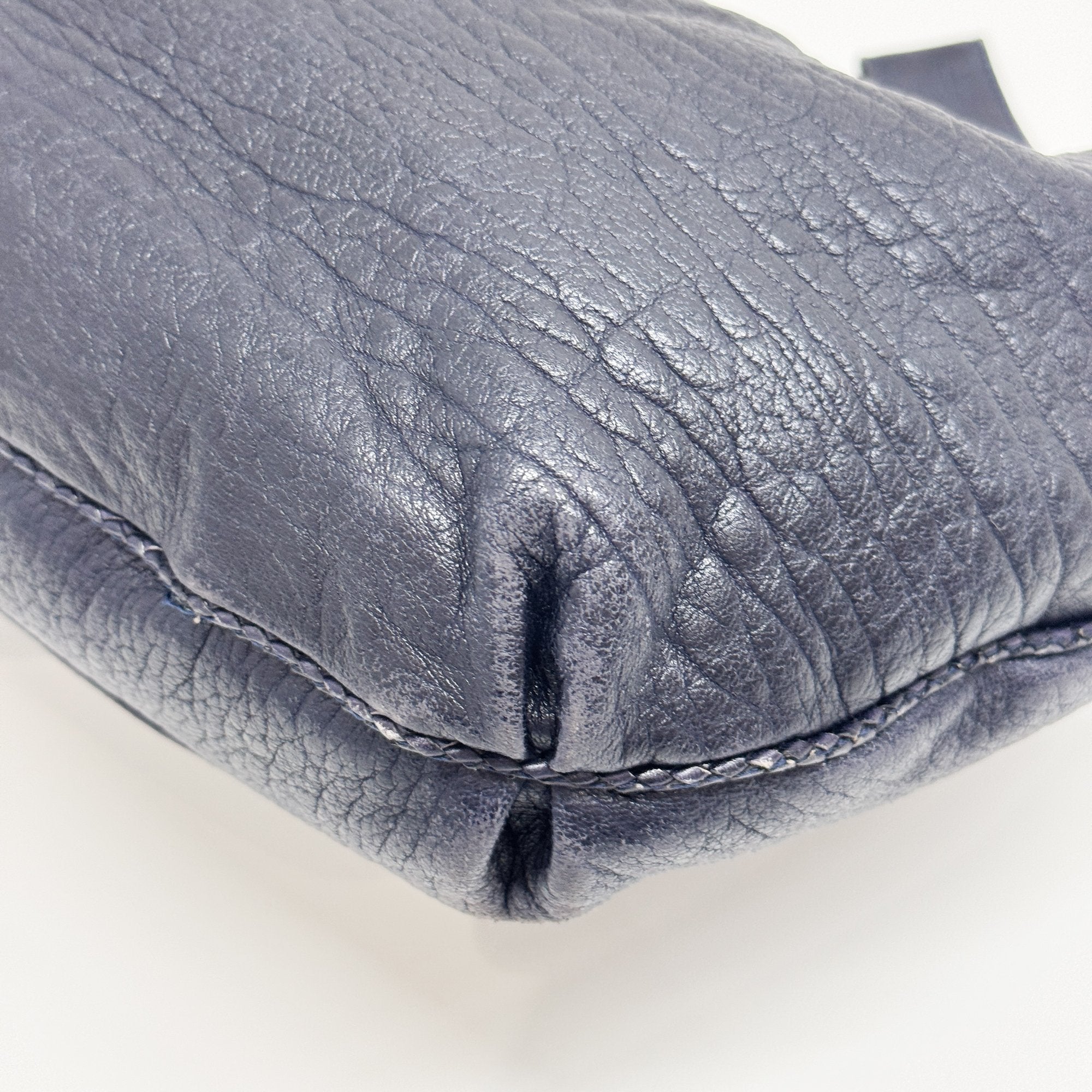 Spy Dark Blue Leather Shoulder Bag