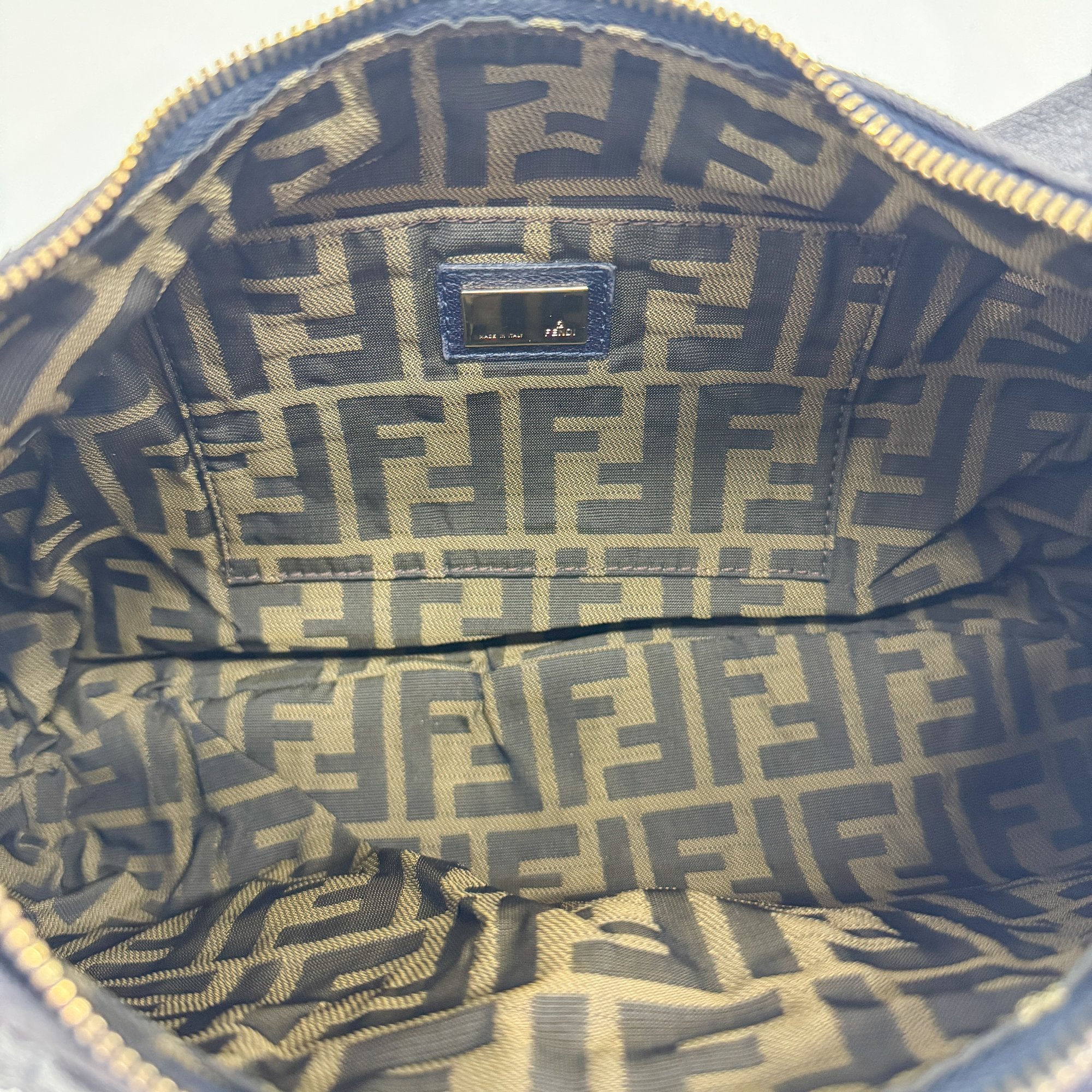 Spy Dark Blue Leather Shoulder Bag