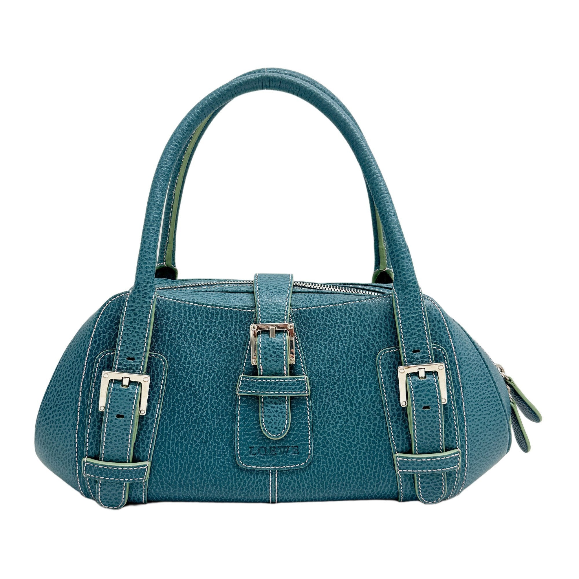 Senda Turquoise Leather Shoulder Bag