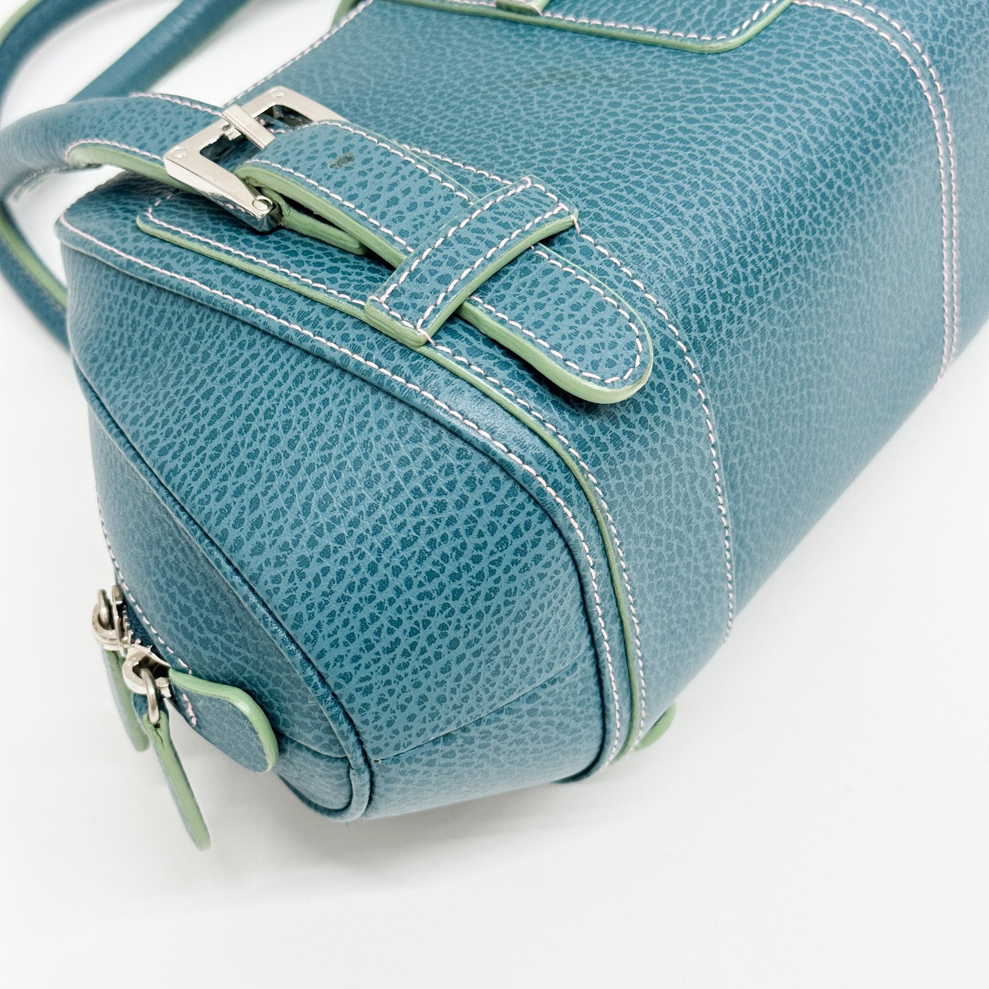 Senda Turquoise Leather Shoulder Bag