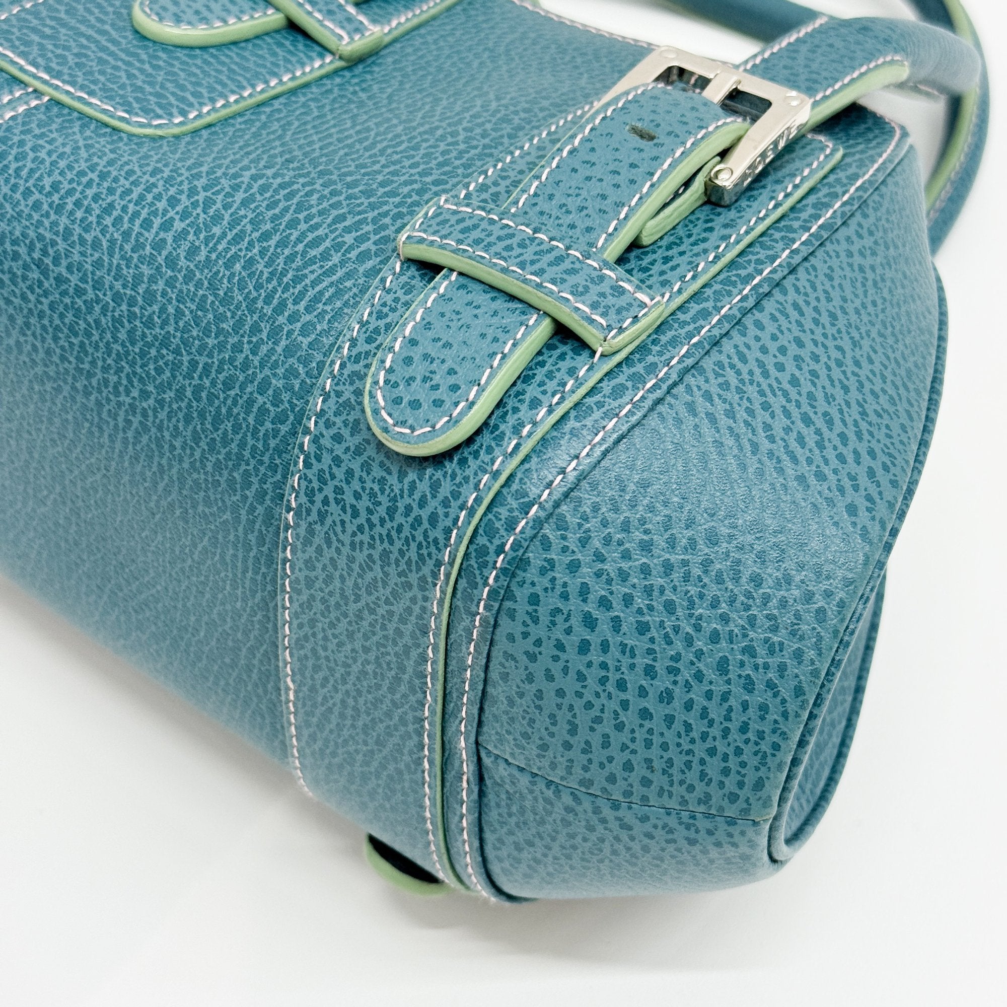 Senda Turquoise Leather Shoulder Bag