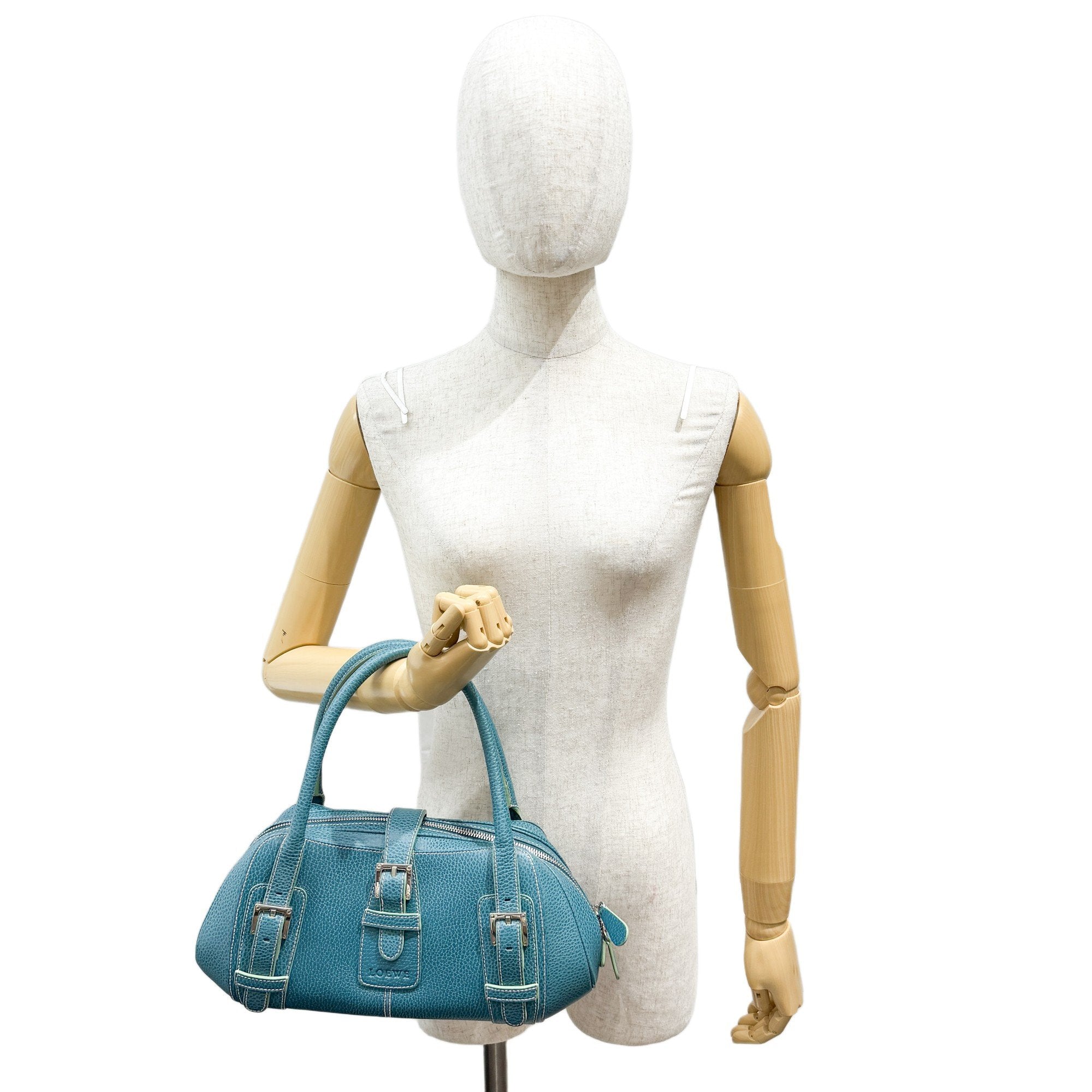 Senda Turquoise Leather Shoulder Bag