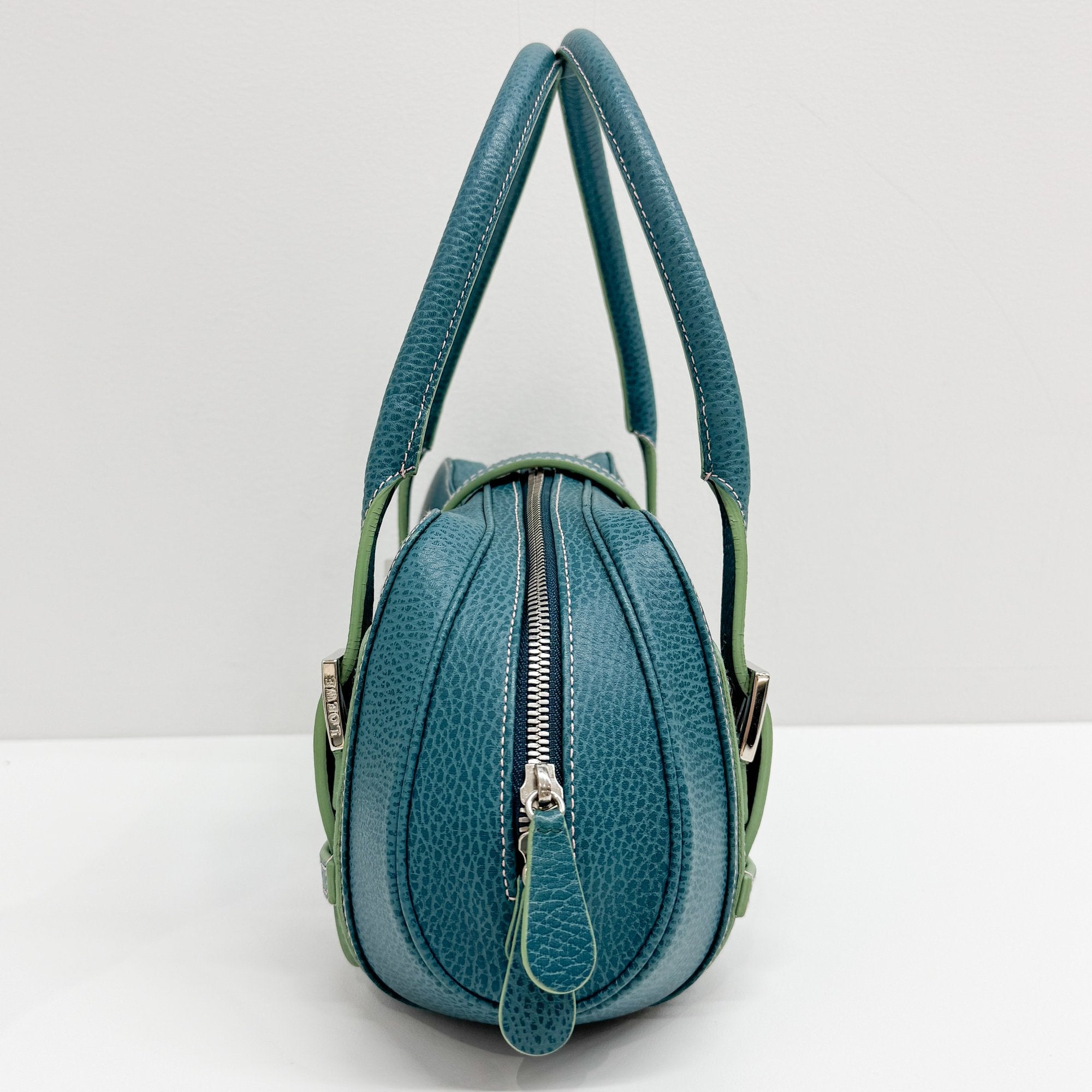 Senda Turquoise Leather Shoulder Bag