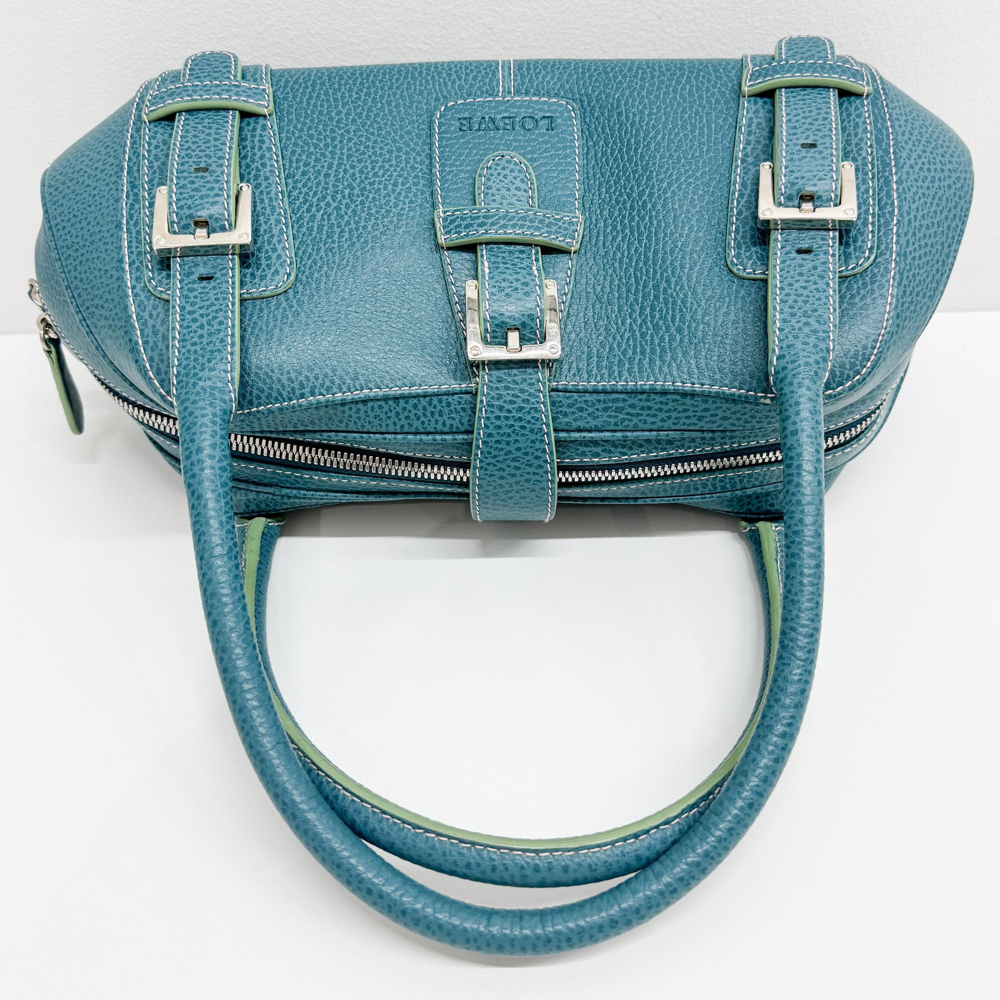 Senda Turquoise Leather Shoulder Bag
