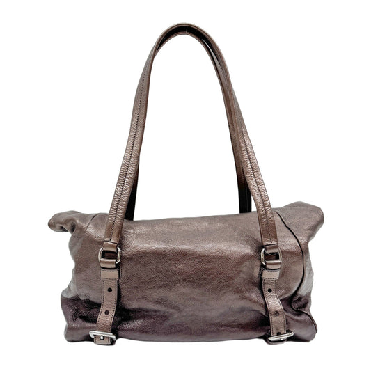 Brown Leather Shoulder Bag