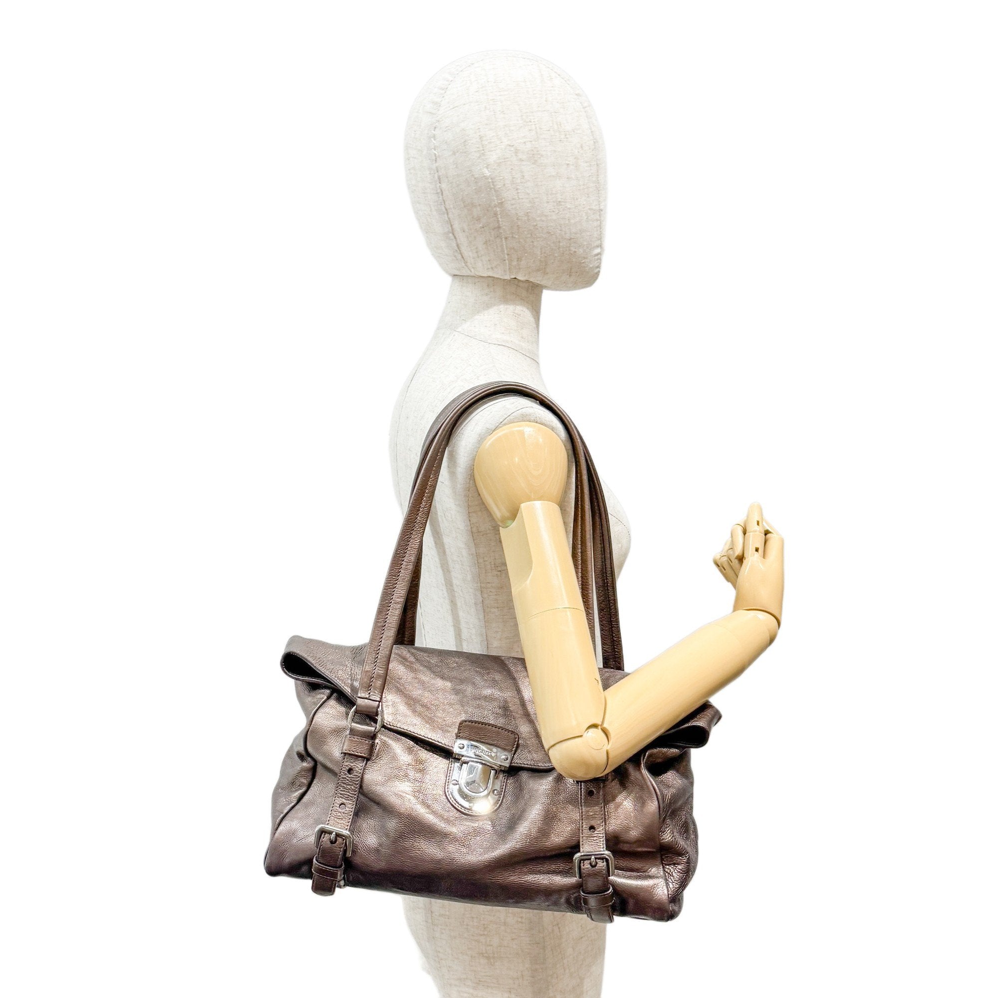 Brown Leather Shoulder Bag