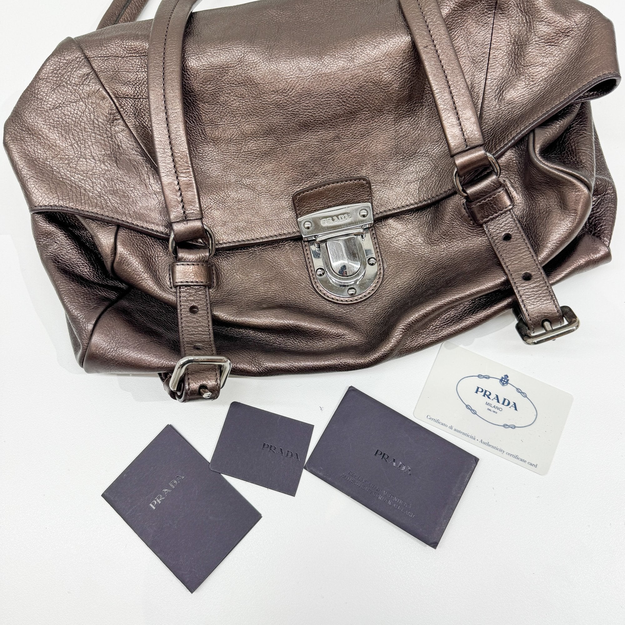 Brown Leather Shoulder Bag