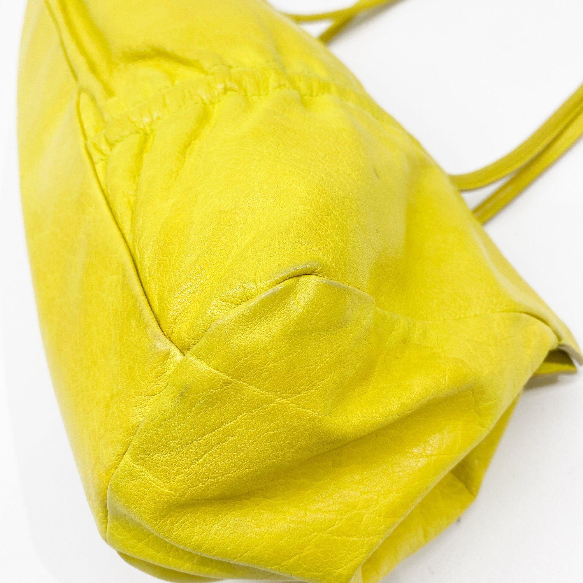 Archive Yellow Leather Shoulder Bag