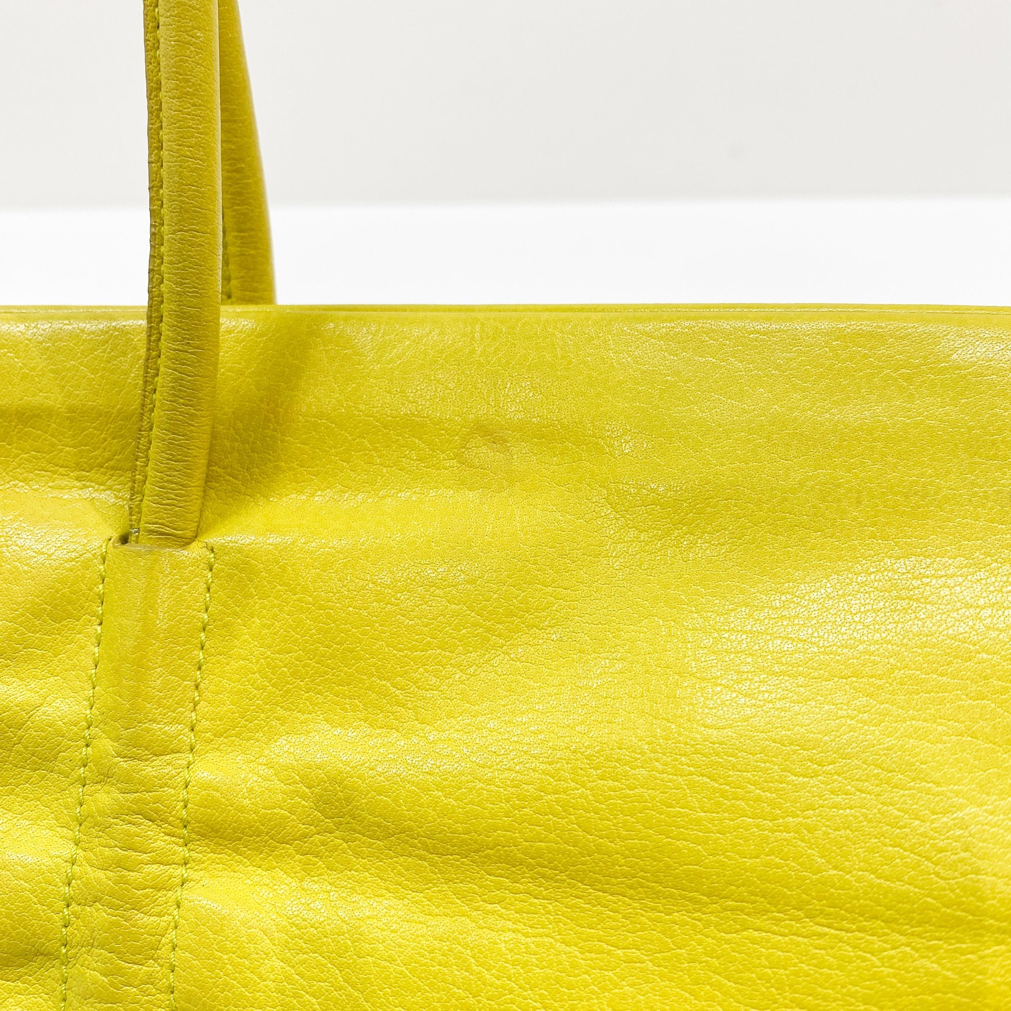 Archive Yellow Leather Shoulder Bag