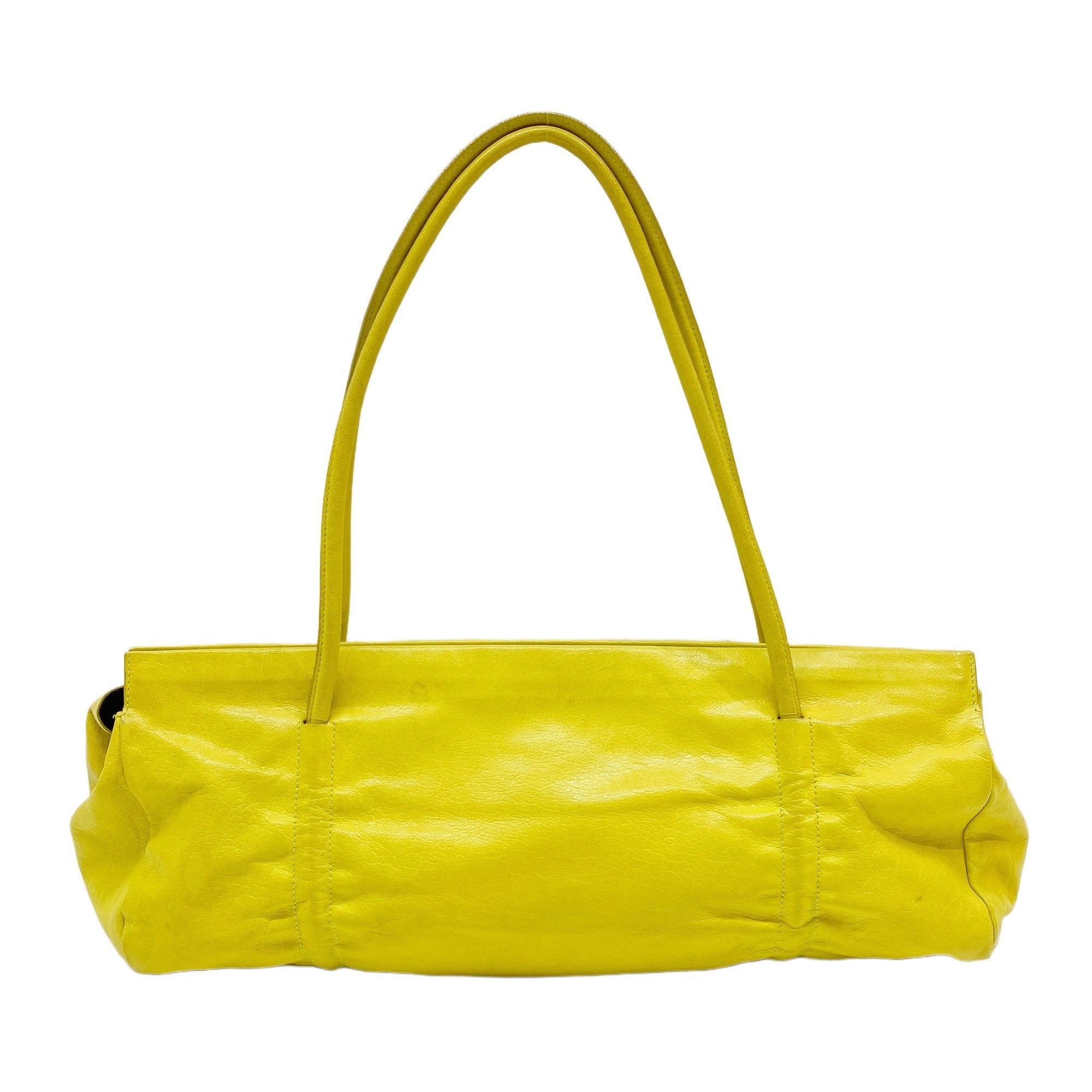 Archive Yellow Leather Shoulder Bag
