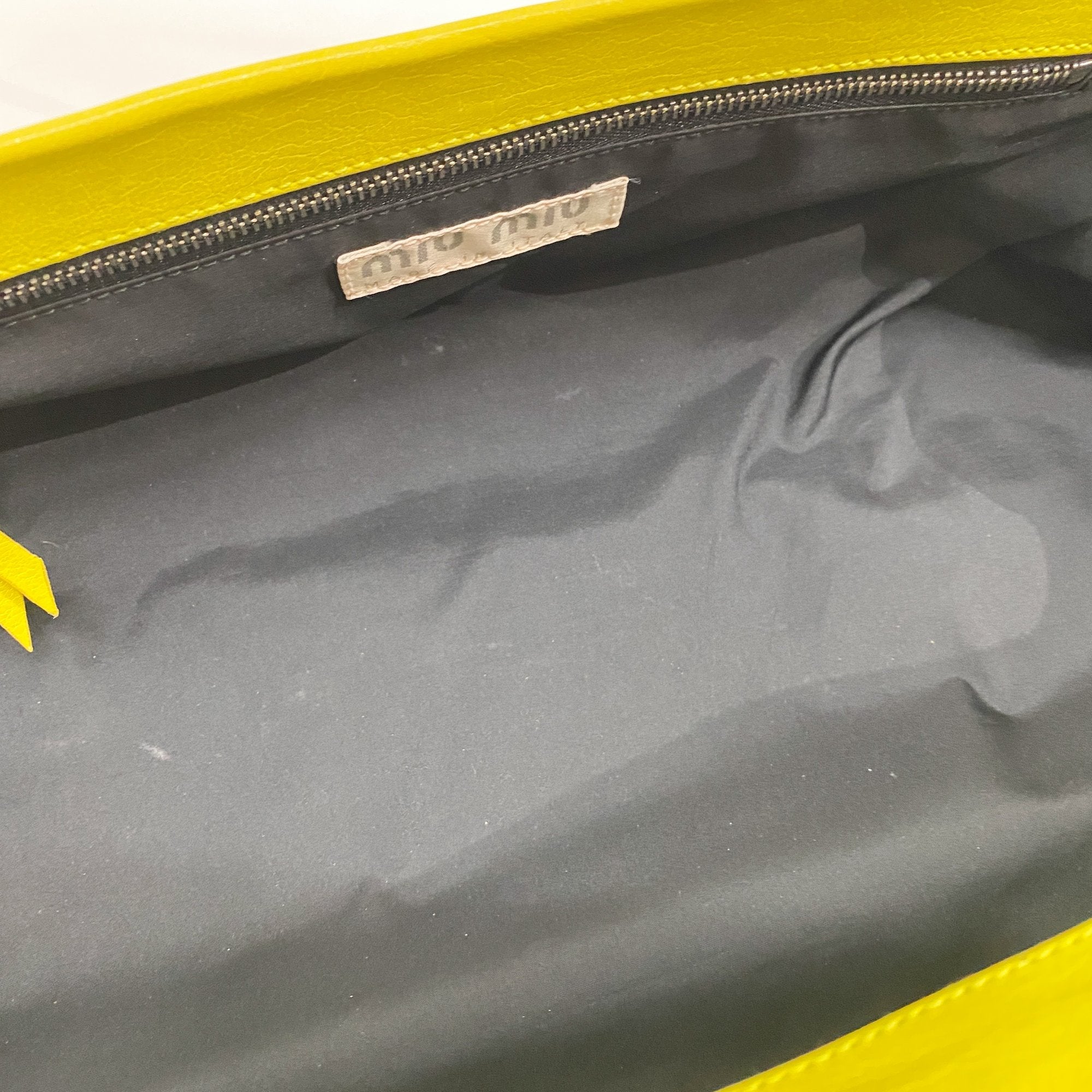 Archive Yellow Leather Shoulder Bag