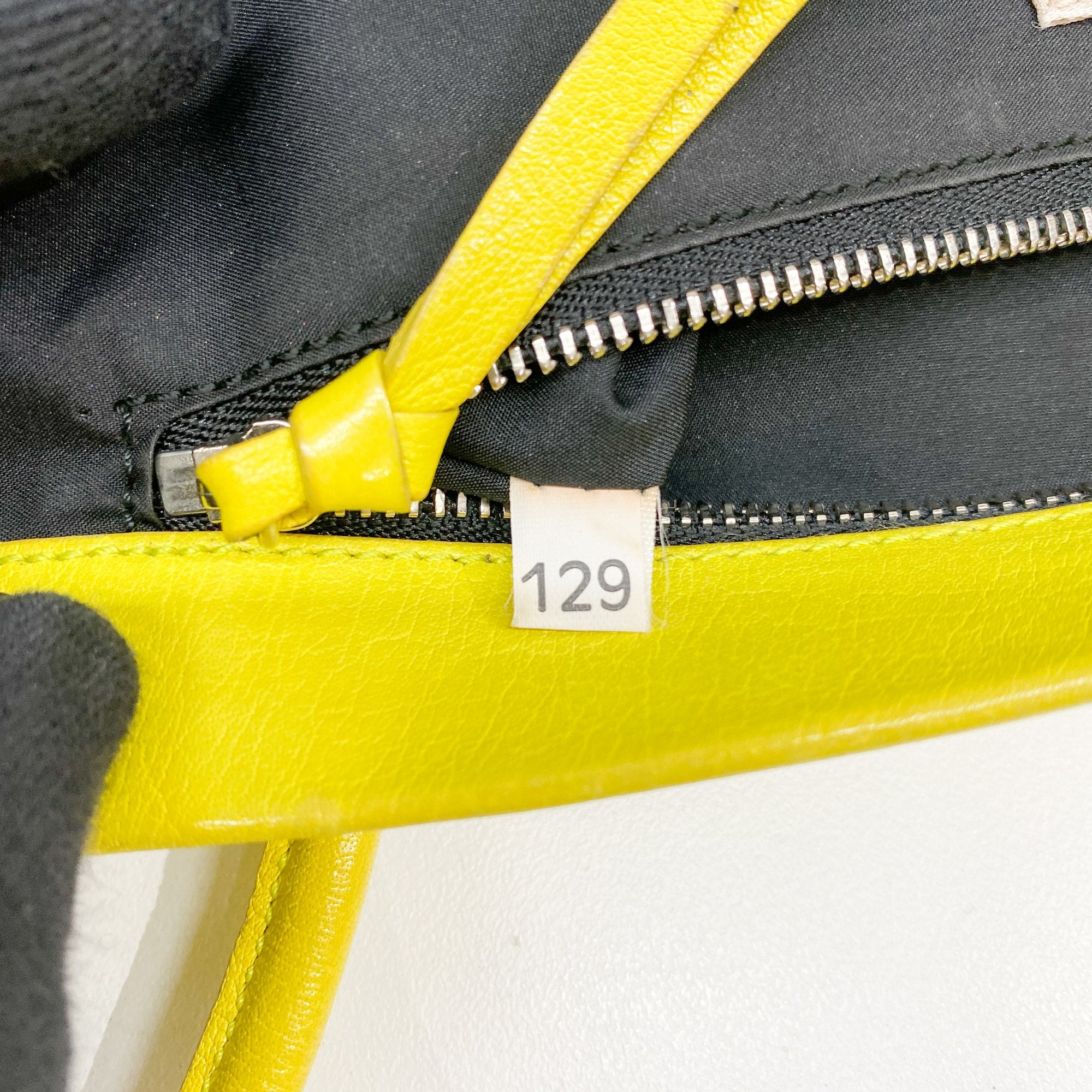 Archive Yellow Leather Shoulder Bag