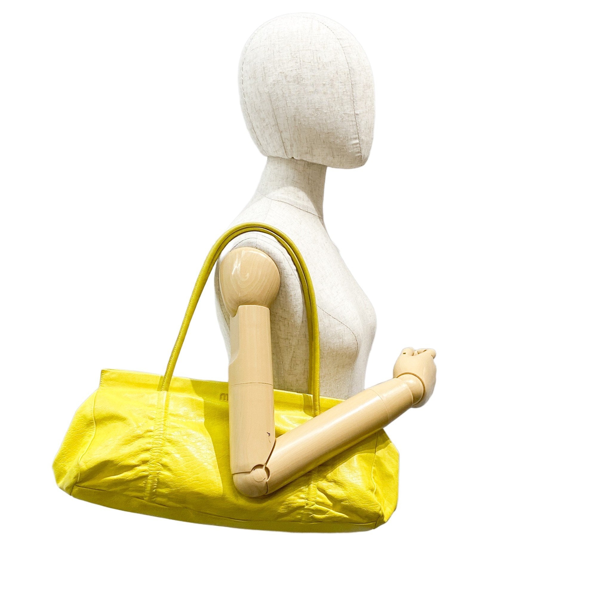 Archive Yellow Leather Shoulder Bag