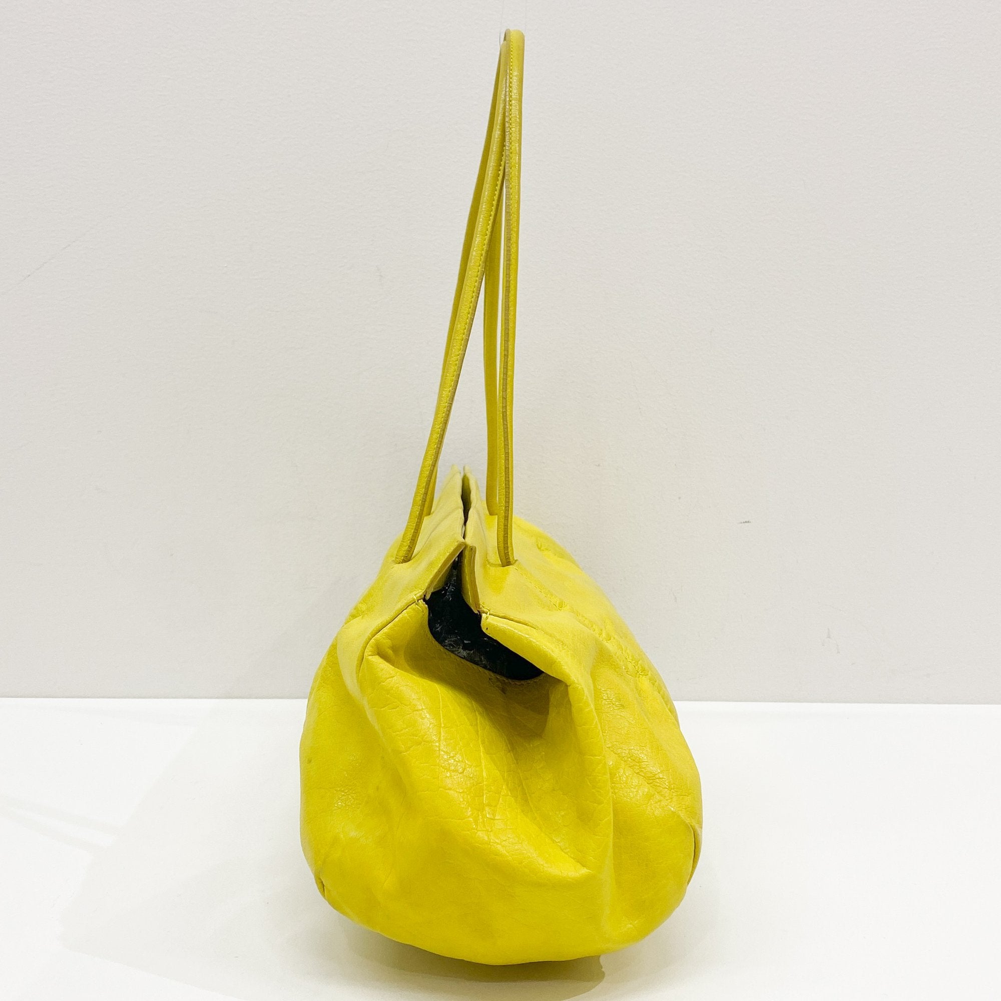 Archive Yellow Leather Shoulder Bag