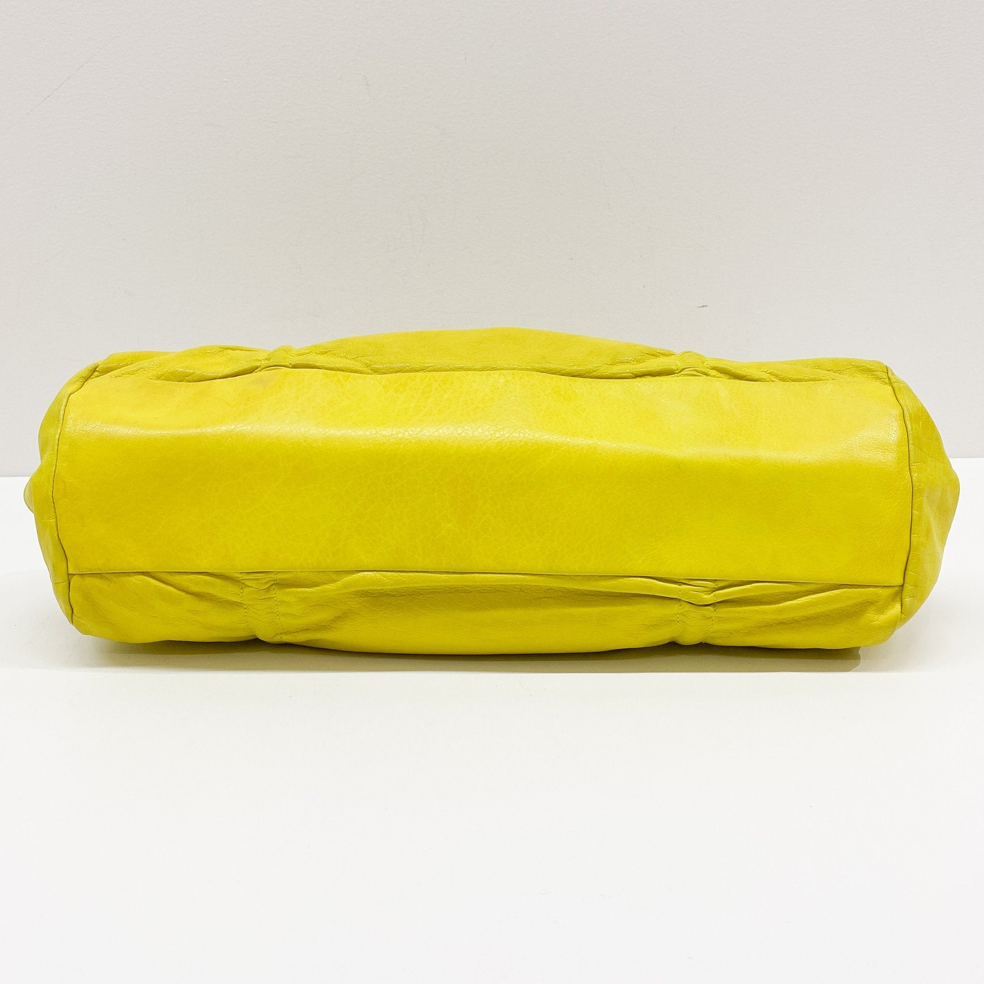 Archive Yellow Leather Shoulder Bag