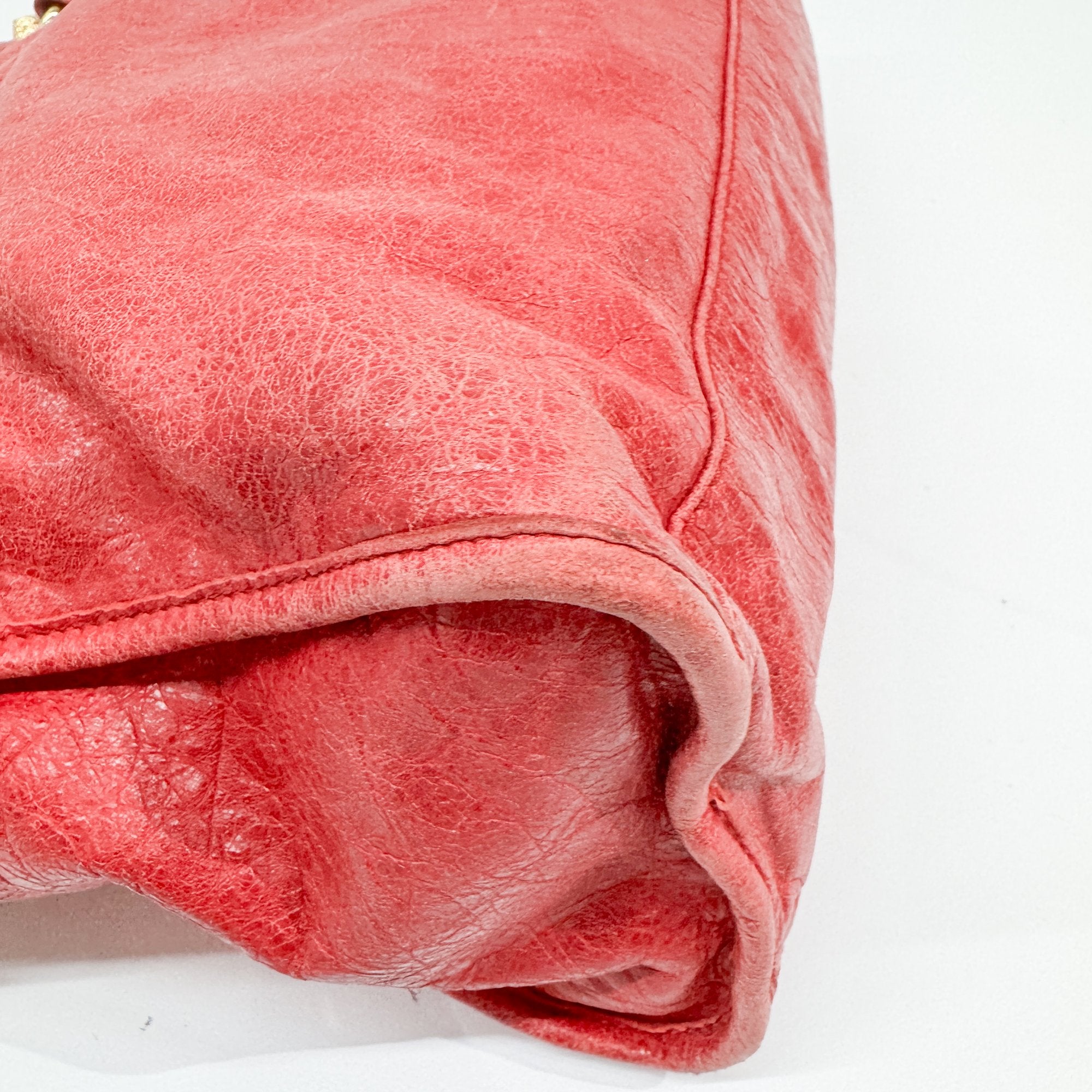 The City Red Leather Two Way Bag