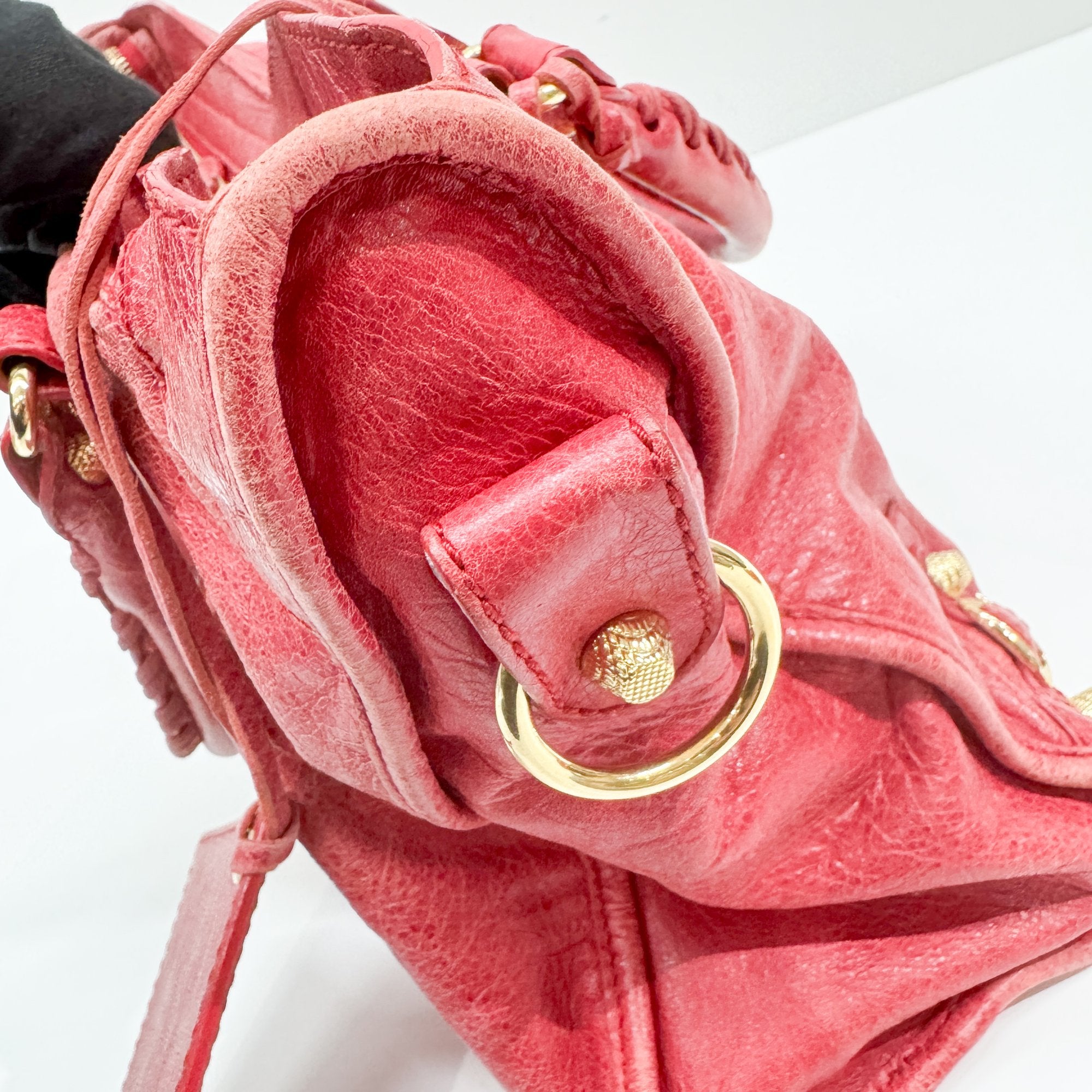 The City Red Leather Two Way Bag